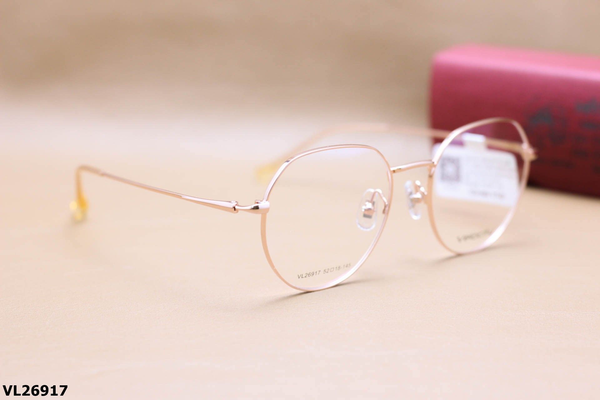 Gọng Kính Cận Hợp Kim Chính Hãng VELOCITY, Dáng Đa Giác Thanh Mảnh Unisex - VL26917