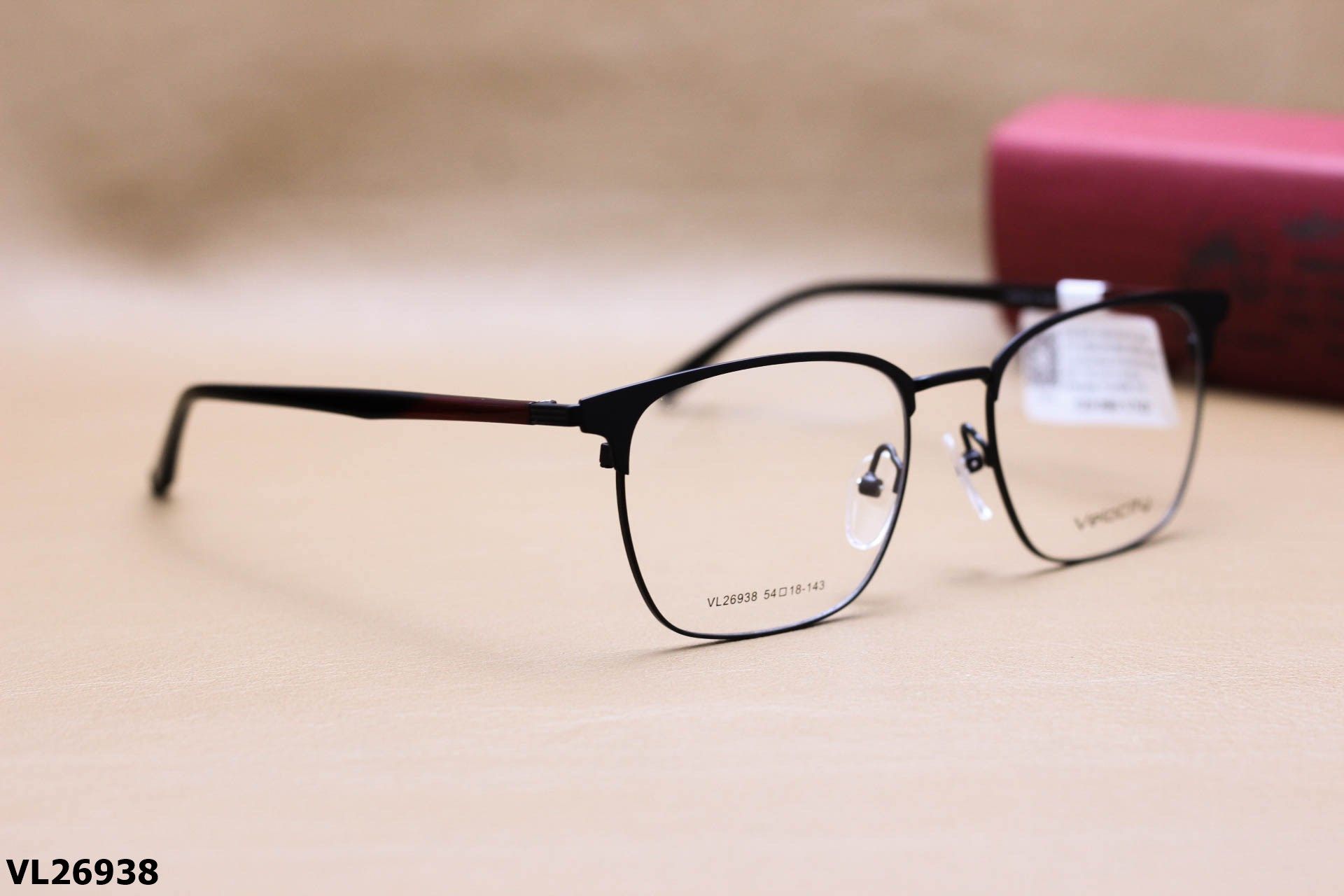 Gọng Kính Cận Vuông Nửa Viền Thời Trang Unisex, Chất Liệu Hợp Kim Cao Cấp Chính Hãng Velocity - VL26938