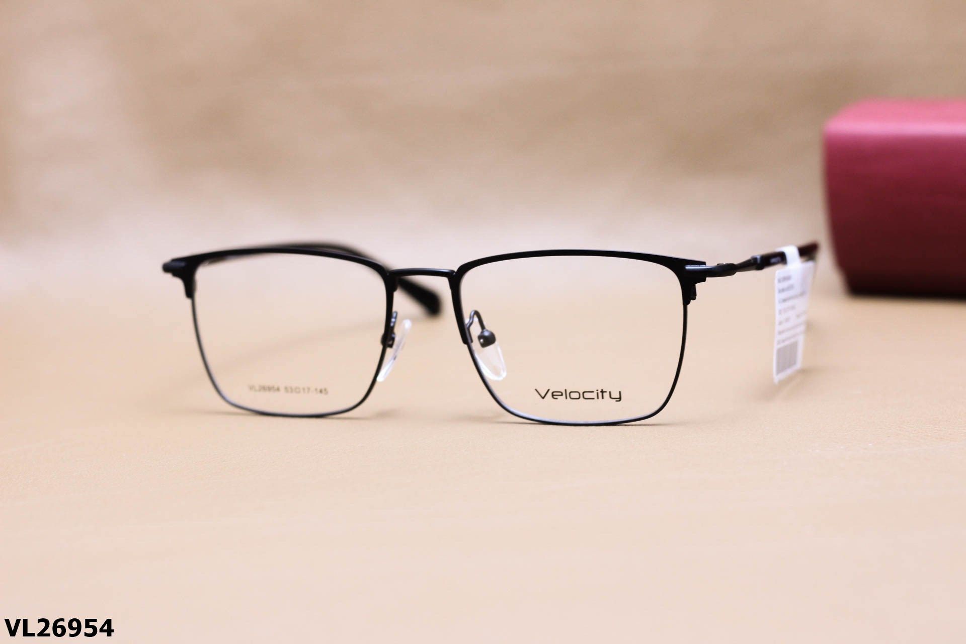 Gọng Kính Cận Vuông Thời Trang Unisex, Chất Liệu Hợp Kim Chính Hãng Velocity - VL26954