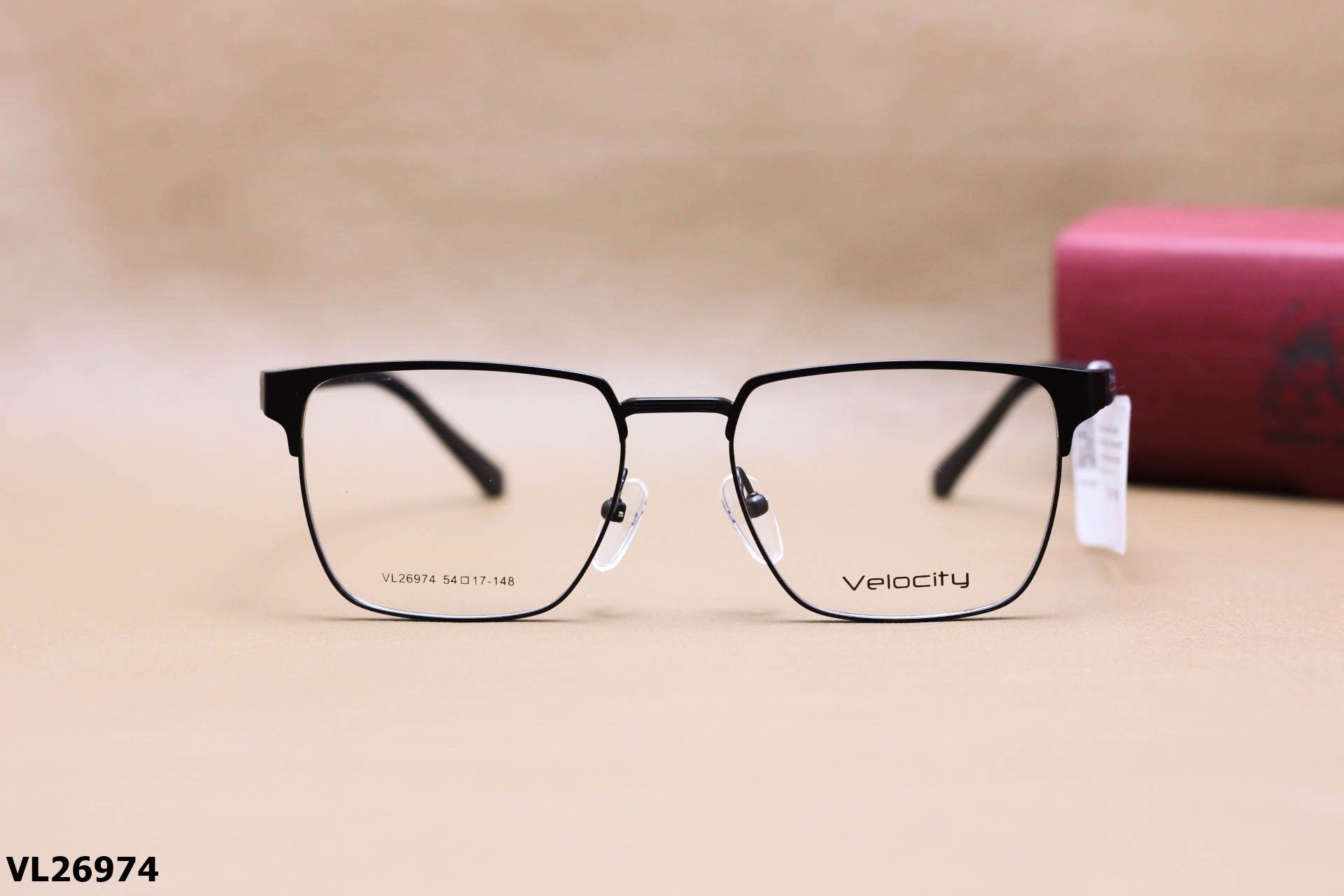 Gọng Kính Cận Vuông Thời Trang Unisex, Chất Liệu Hợp Kim Chính Hãng Velocity - VL26974