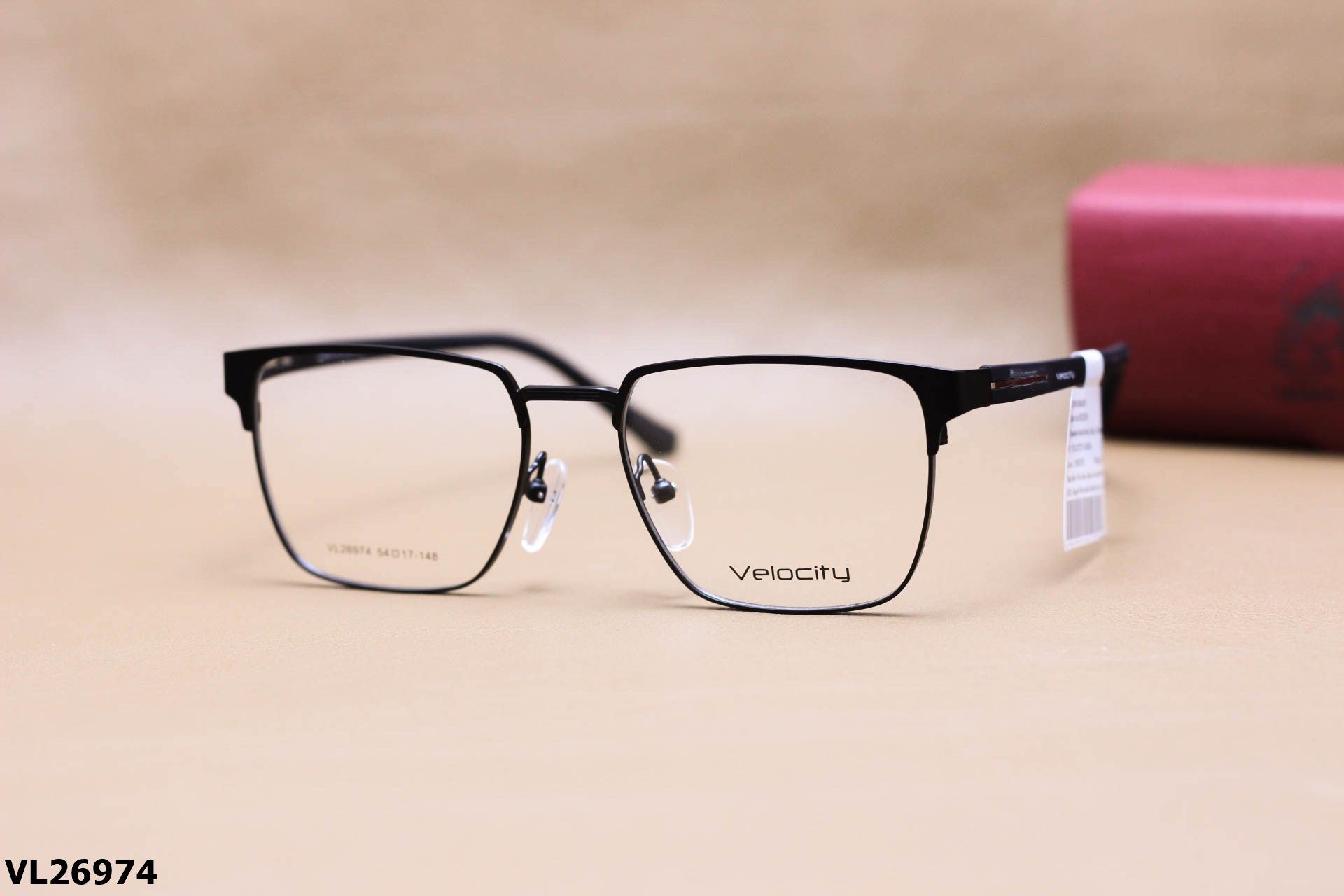Gọng Kính Cận Vuông Thời Trang Unisex, Chất Liệu Hợp Kim Chính Hãng Velocity - VL26974