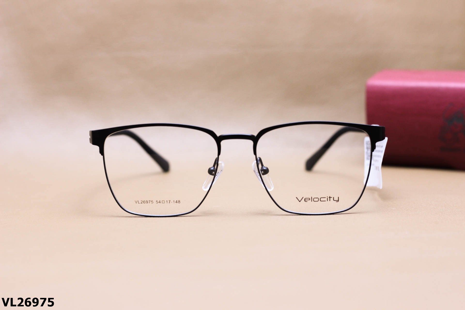 Gọng Kính Cận Vuông Thời Trang Unisex, Chất Liệu Hợp Kim Chính Hãng Velocity - VL26975