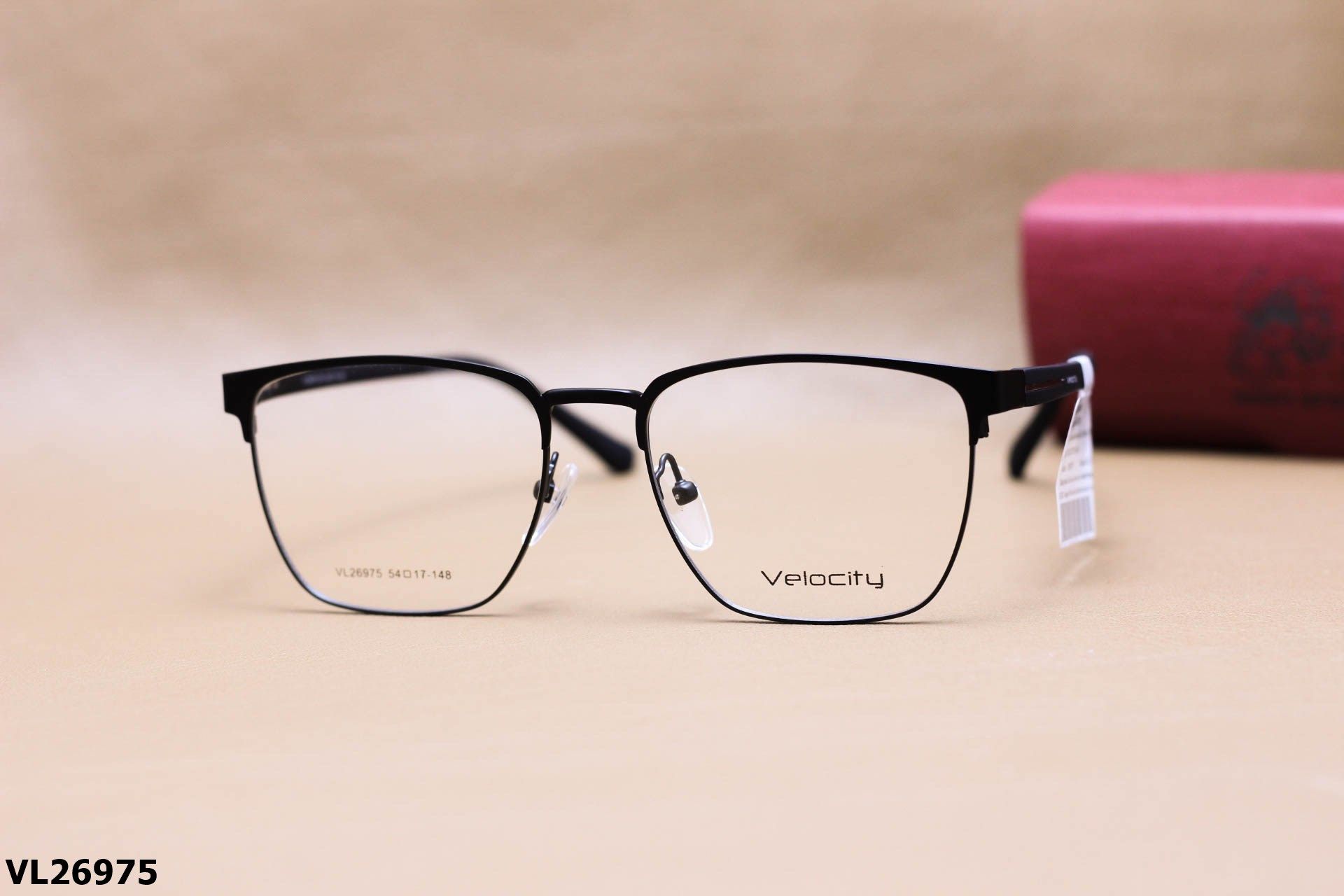 Gọng Kính Cận Vuông Thời Trang Unisex, Chất Liệu Hợp Kim Chính Hãng Velocity - VL26975
