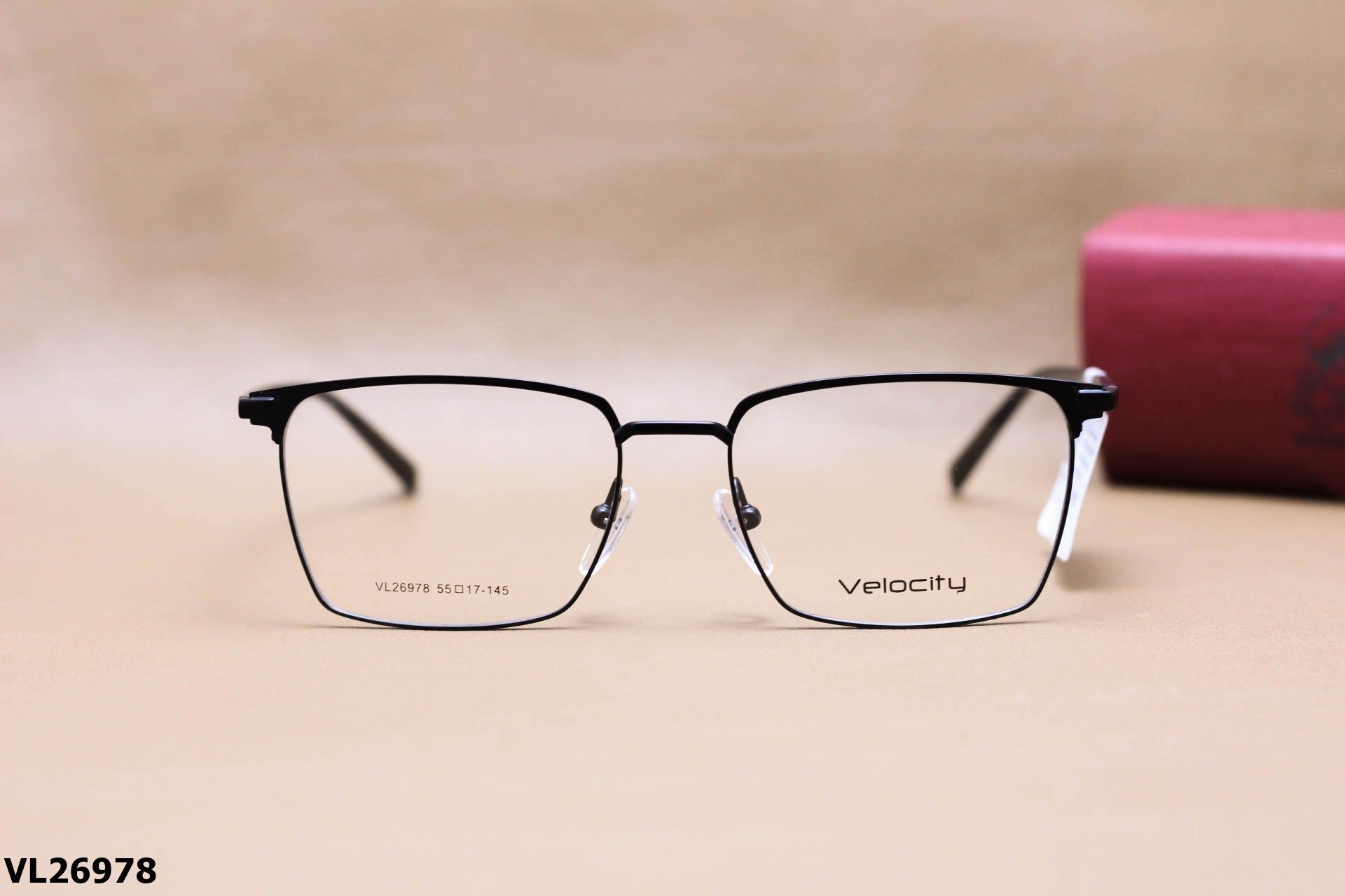 Gọng Kính Cận Vuông Thời Trang Unisex, Chất Liệu Hợp Kim Chính Hãng Velocity - VL26978