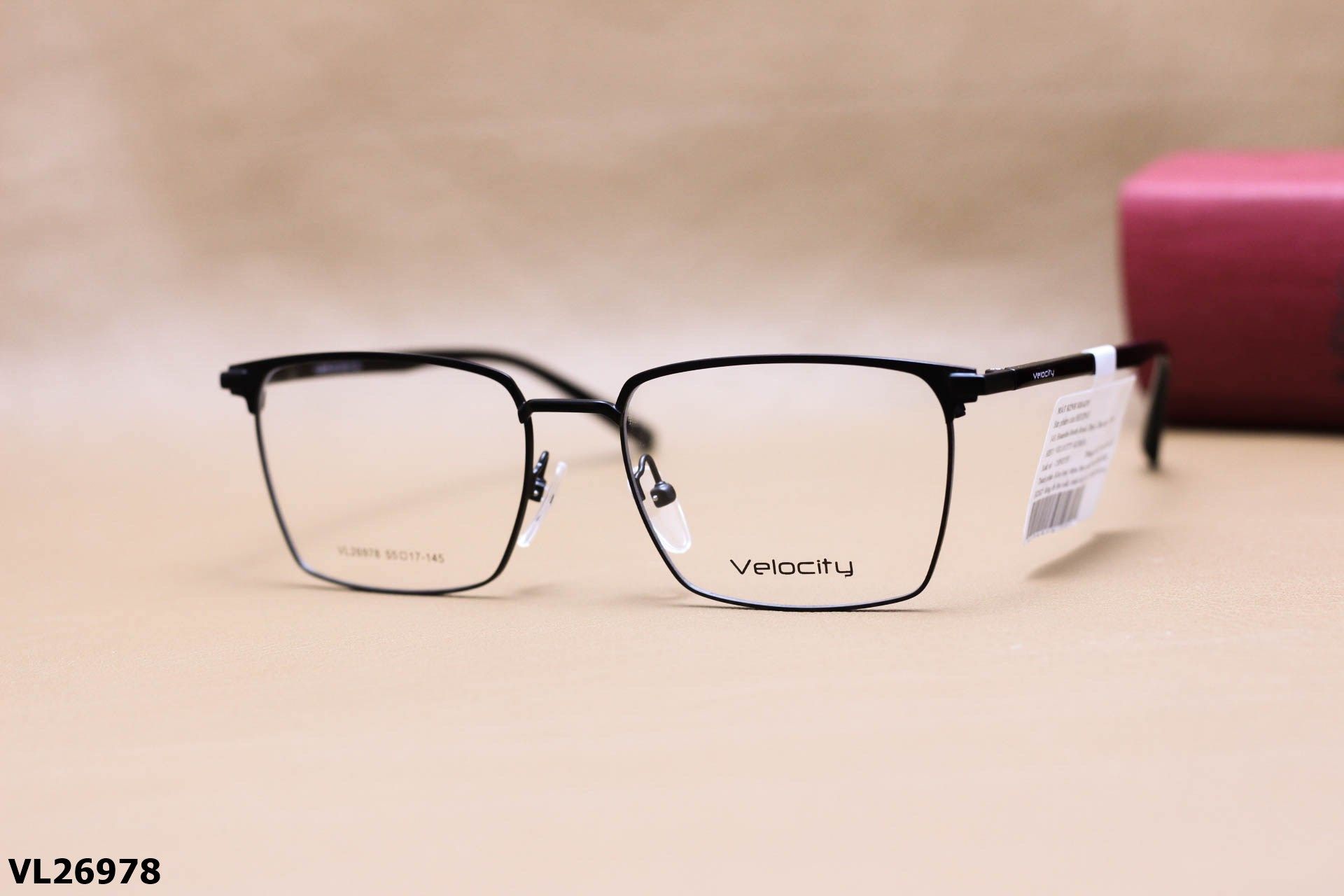Gọng Kính Cận Vuông Thời Trang Unisex, Chất Liệu Hợp Kim Chính Hãng Velocity - VL26978