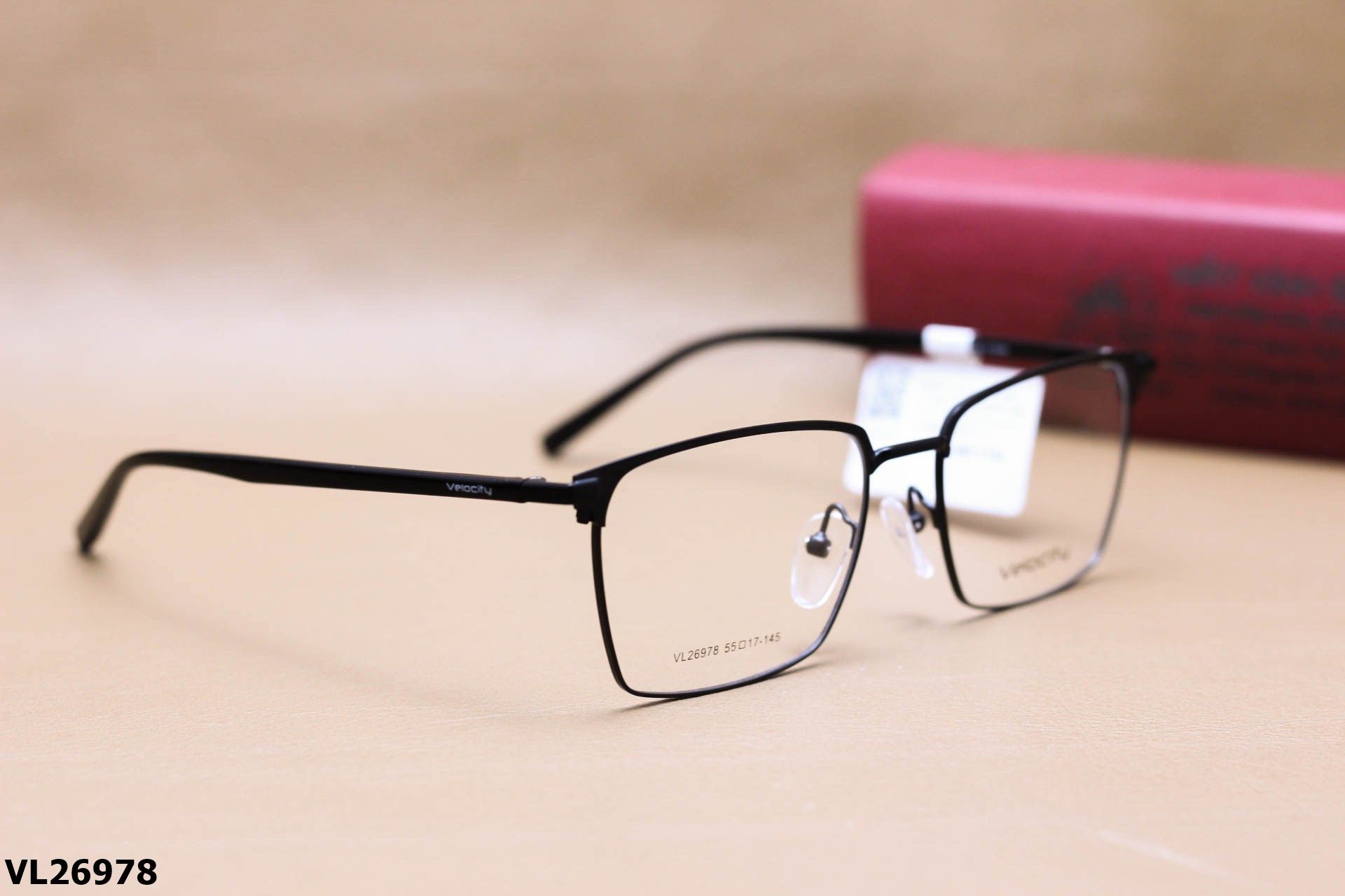 Gọng Kính Cận Vuông Thời Trang Unisex, Chất Liệu Hợp Kim Chính Hãng Velocity - VL26978