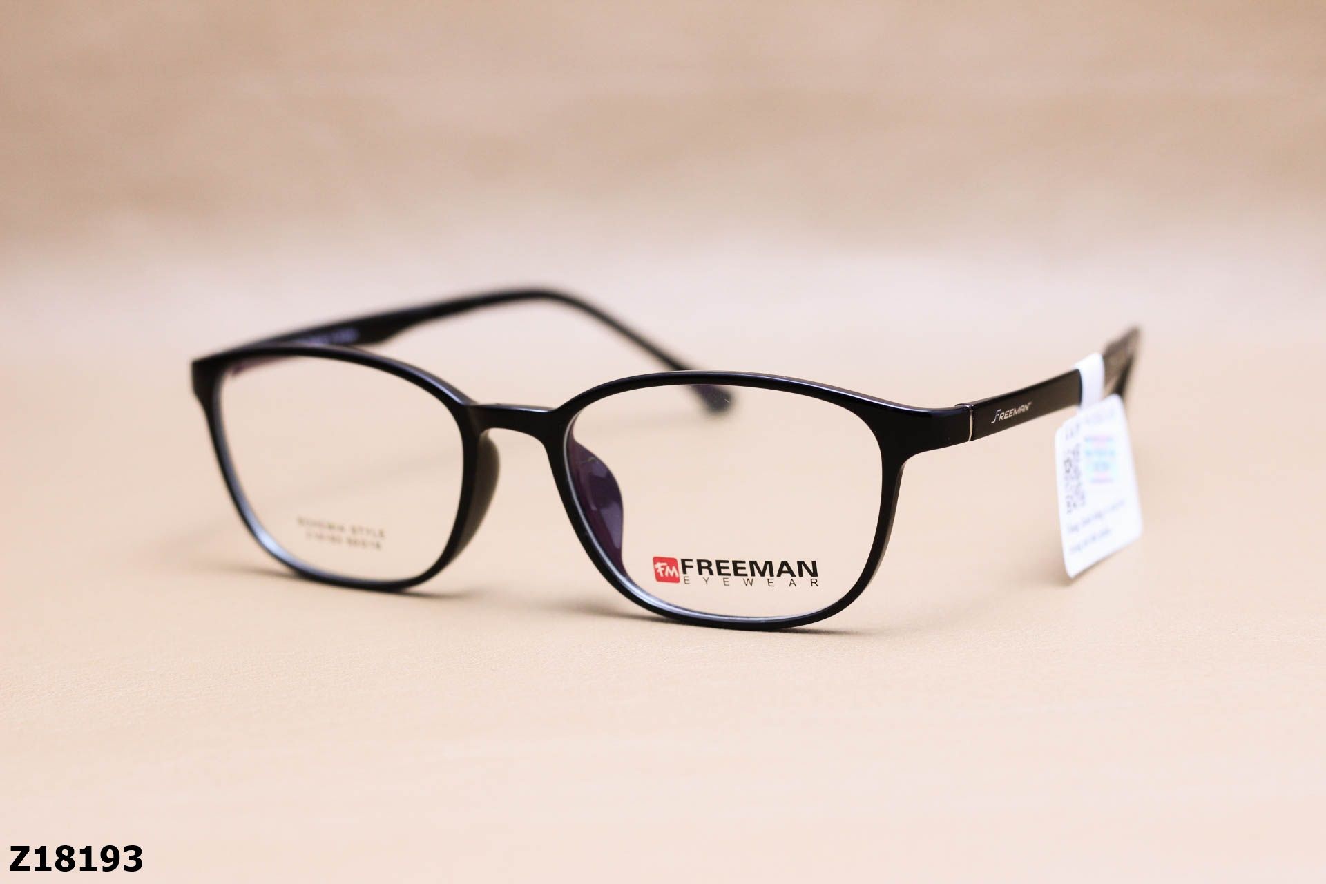 Gọng Kính Cận Chính Hãng FREEMAN Nhựa Dẻo TR90, Dáng Vuông Unisex - Z18193