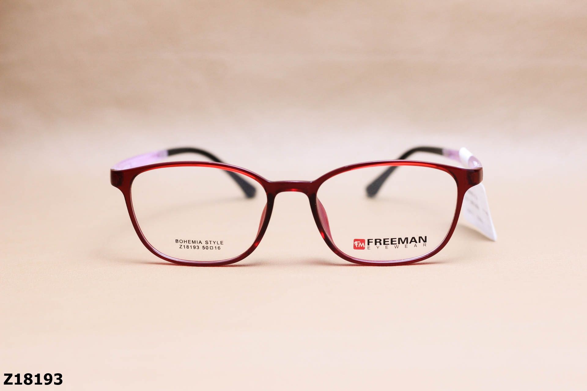 Gọng Kính Cận Chính Hãng FREEMAN Nhựa Dẻo TR90, Dáng Vuông Unisex - Z18193