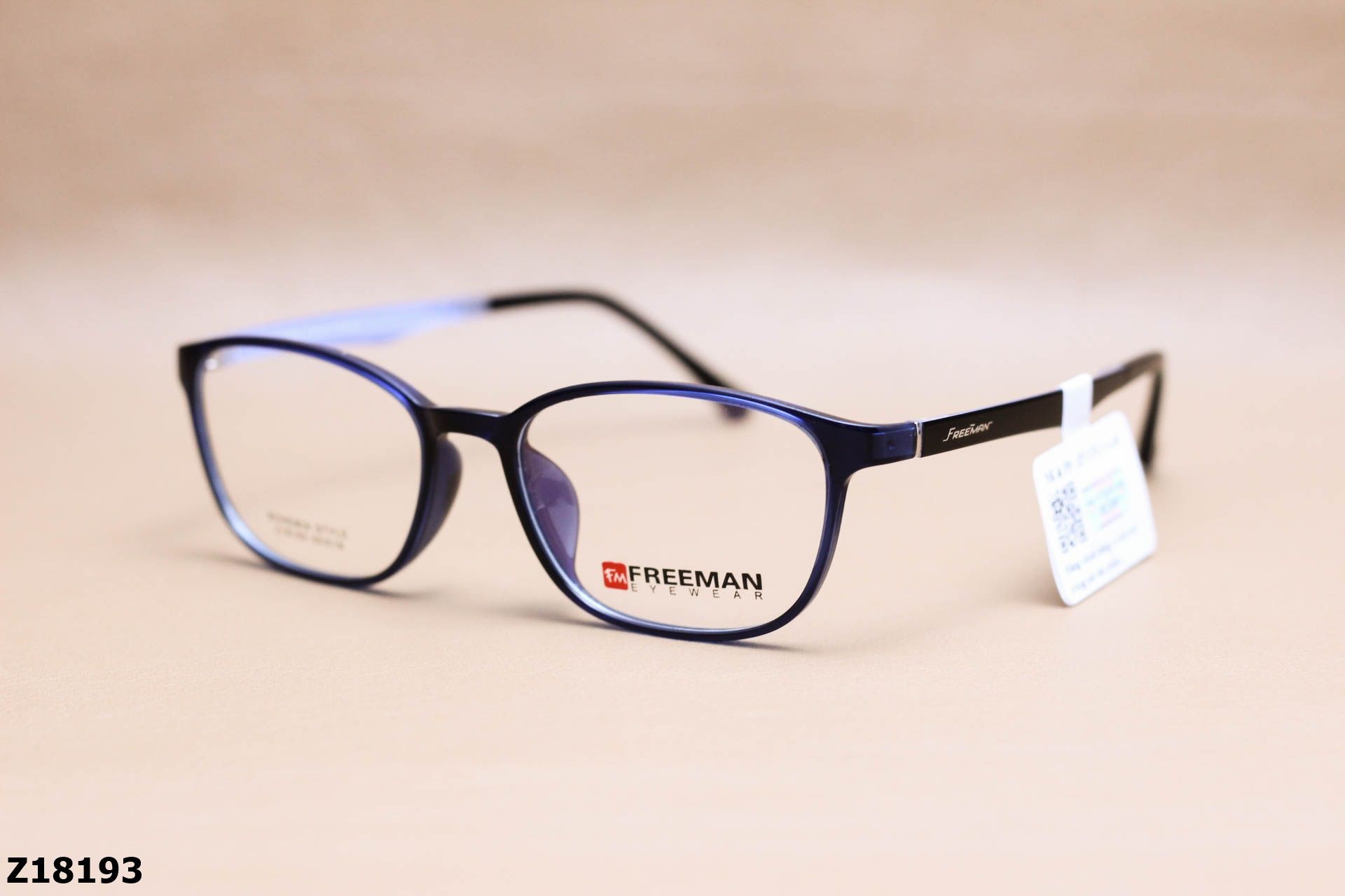 Gọng Kính Cận Chính Hãng FREEMAN Nhựa Dẻo TR90, Dáng Vuông Unisex - Z18193