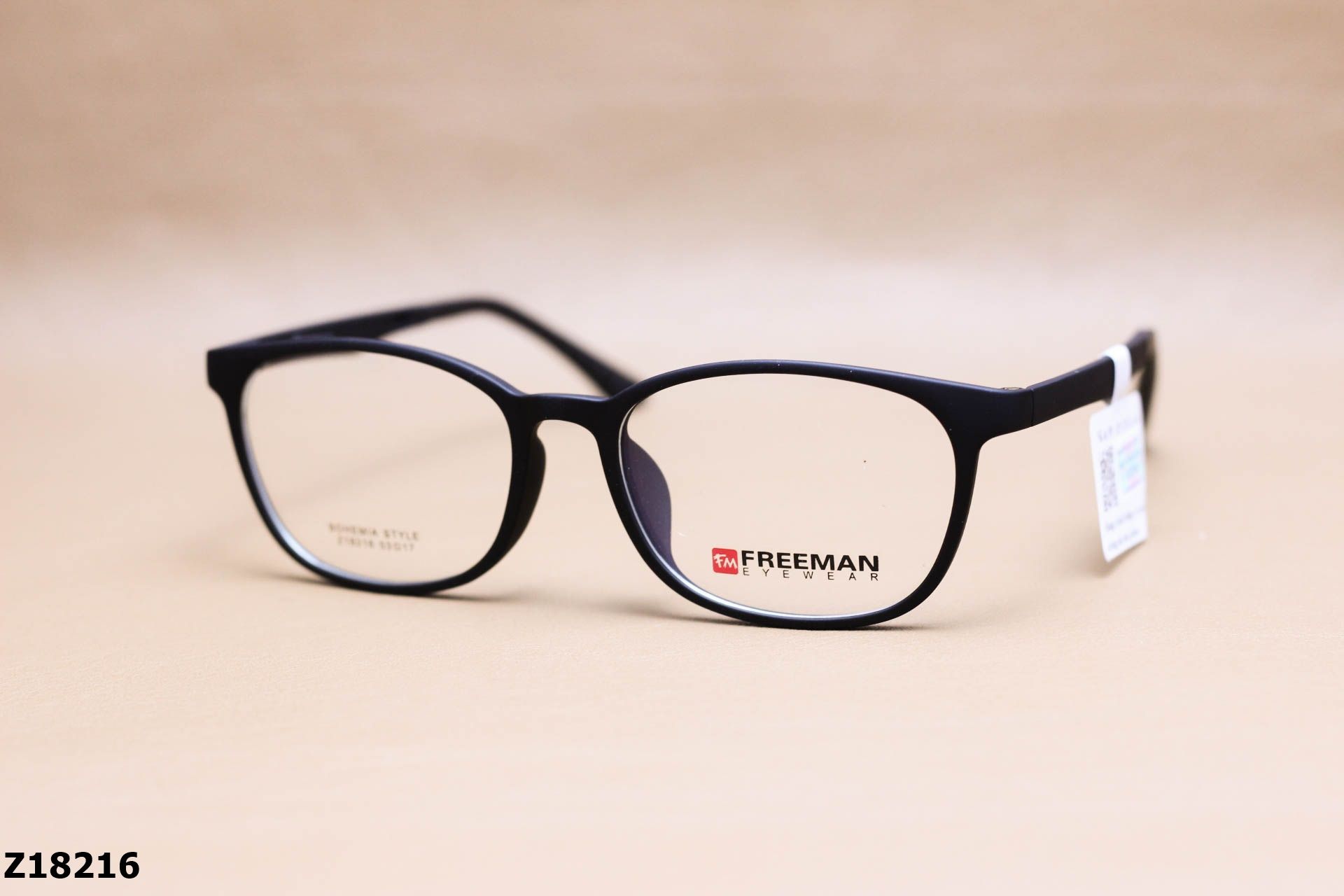 Gọng Kính Cận Chính Hãng FREEMAN Nhựa Dẻo TR90, Dáng Vuông Unisex - Z18216