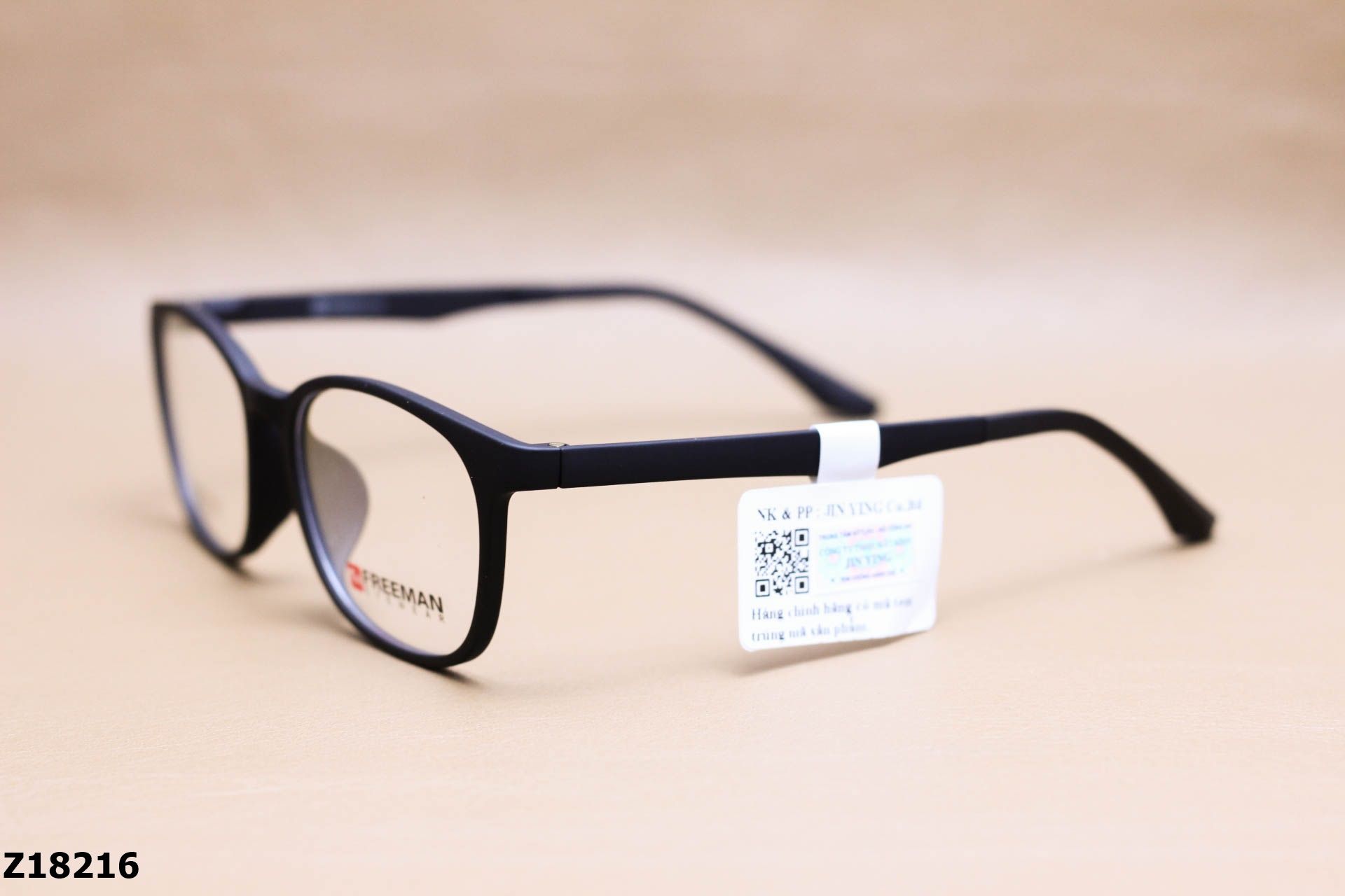 Gọng Kính Cận Chính Hãng FREEMAN Nhựa Dẻo TR90, Dáng Vuông Unisex - Z18216