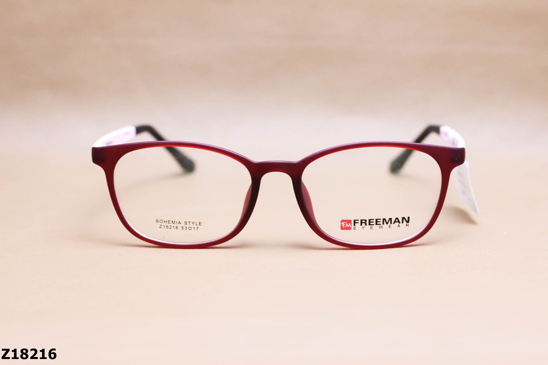 Gọng Kính Cận Chính Hãng FREEMAN Nhựa Dẻo TR90, Dáng Vuông Unisex - Z18216