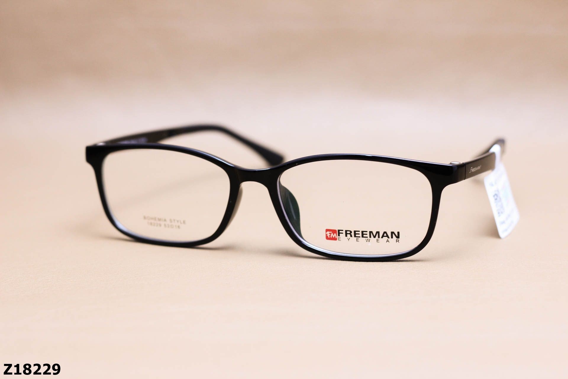 Gọng Kính Cận Chính Hãng FREEMAN Nhựa Dẻo TR90, Dáng Vuông Unisex - Z18229