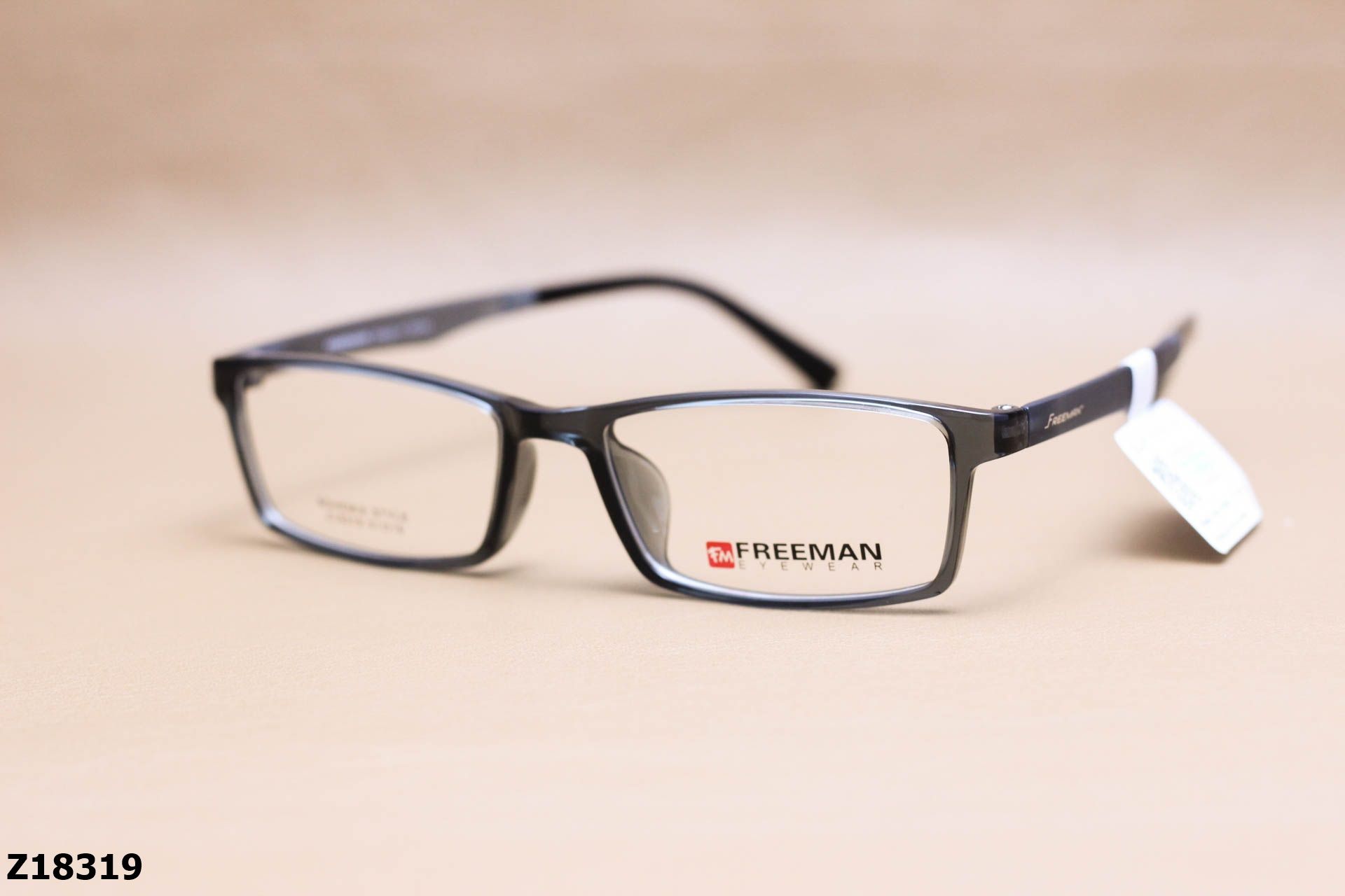 Gọng Kính Cận Chính Hãng FREEMAN Nhựa Dẻo TR90, Dáng Vuông Unisex - Z18319