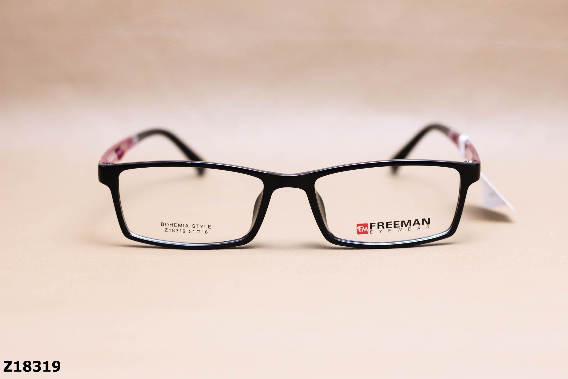 Gọng Kính Cận Chính Hãng FREEMAN Nhựa Dẻo TR90, Dáng Vuông Unisex - Z18319