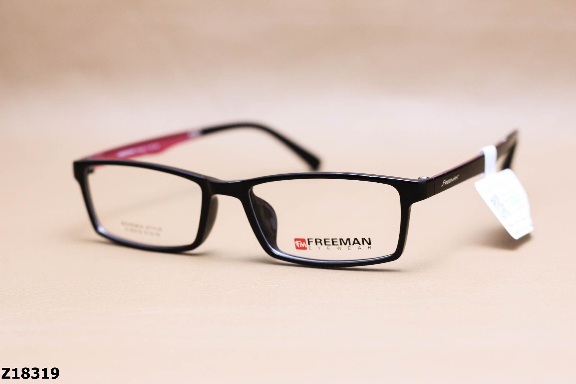 Gọng Kính Cận Chính Hãng FREEMAN Nhựa Dẻo TR90, Dáng Vuông Unisex - Z18319