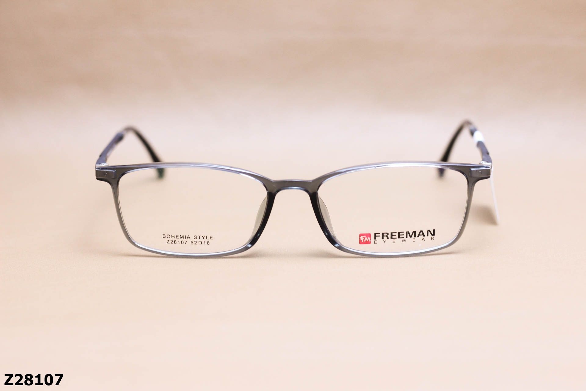 Gọng Kính Cận Chính Hãng FREEMAN Nhựa Dẻo TR90, Dáng Vuông Unisex - Z28107