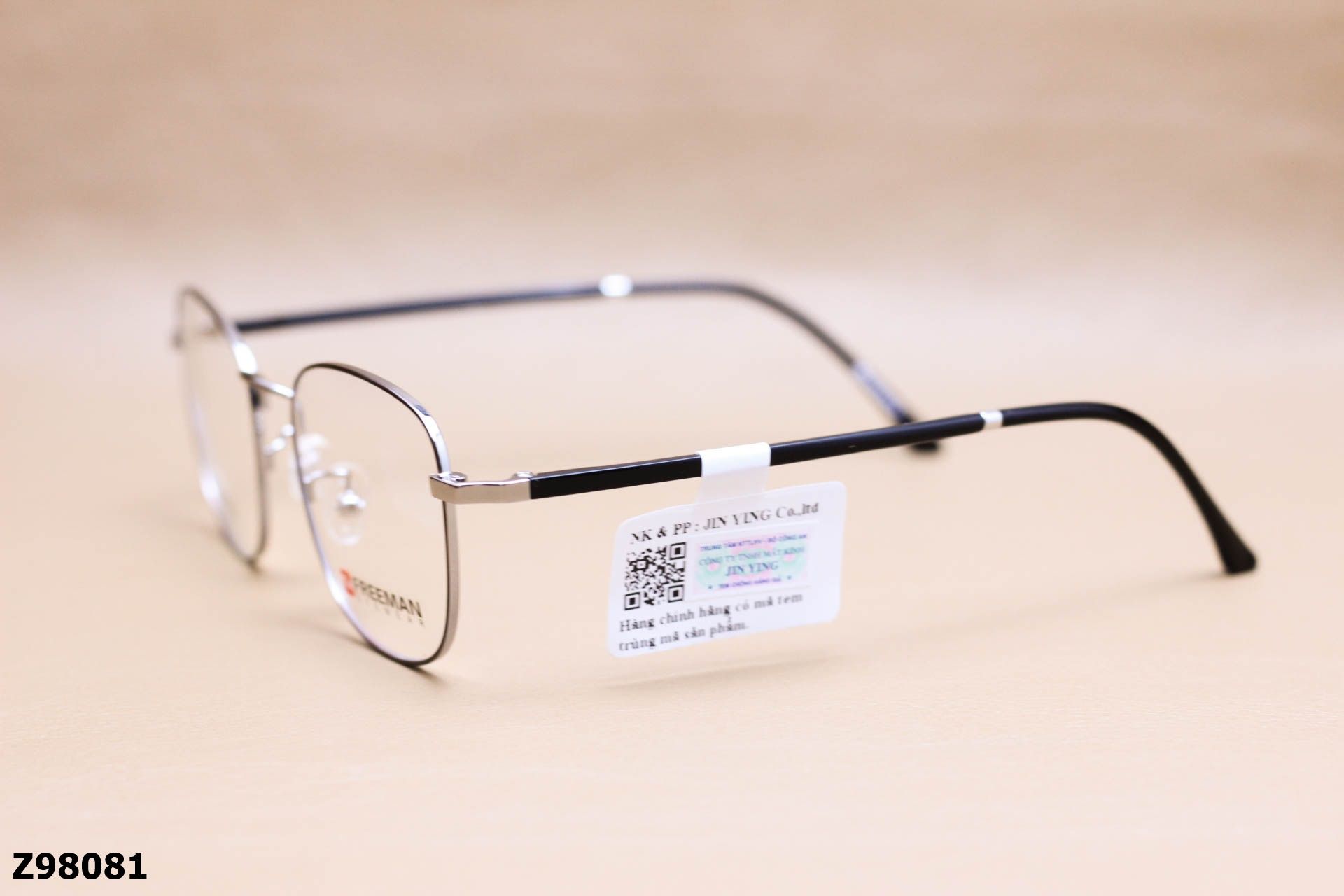 Gọng Kính Cận Chính Hãng FREEMAN Hợp Kim, Dáng Vuông Unisex - Z98081