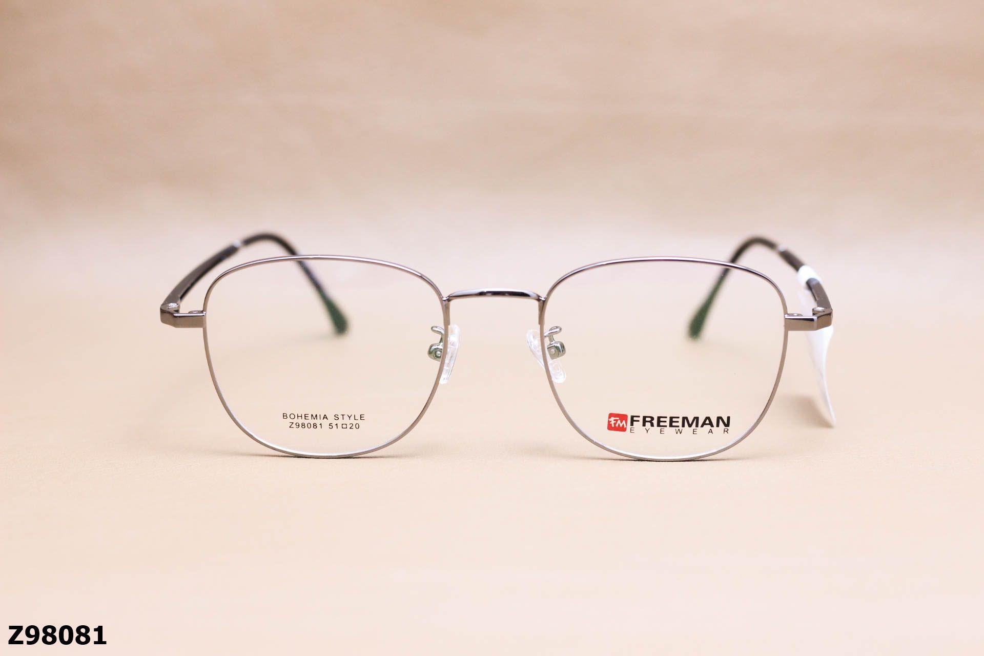 Gọng Kính Cận Chính Hãng FREEMAN Hợp Kim, Dáng Vuông Unisex - Z98081