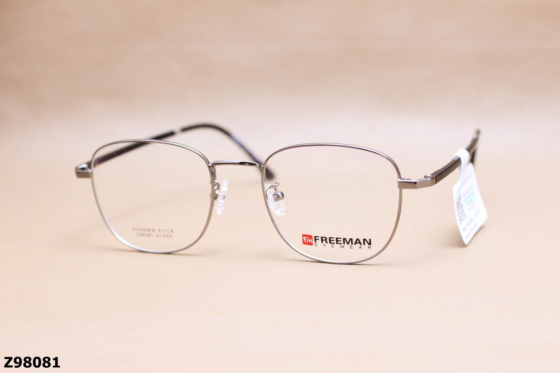 Gọng Kính Cận Chính Hãng FREEMAN Hợp Kim, Dáng Vuông Unisex - Z98081