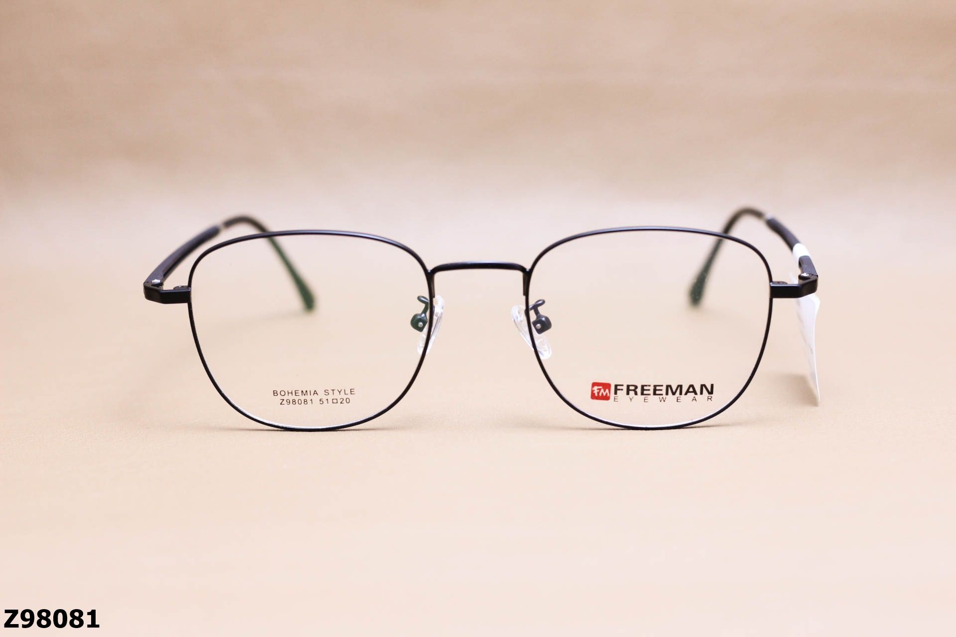 Gọng Kính Cận Chính Hãng FREEMAN Hợp Kim, Dáng Vuông Unisex - Z98081