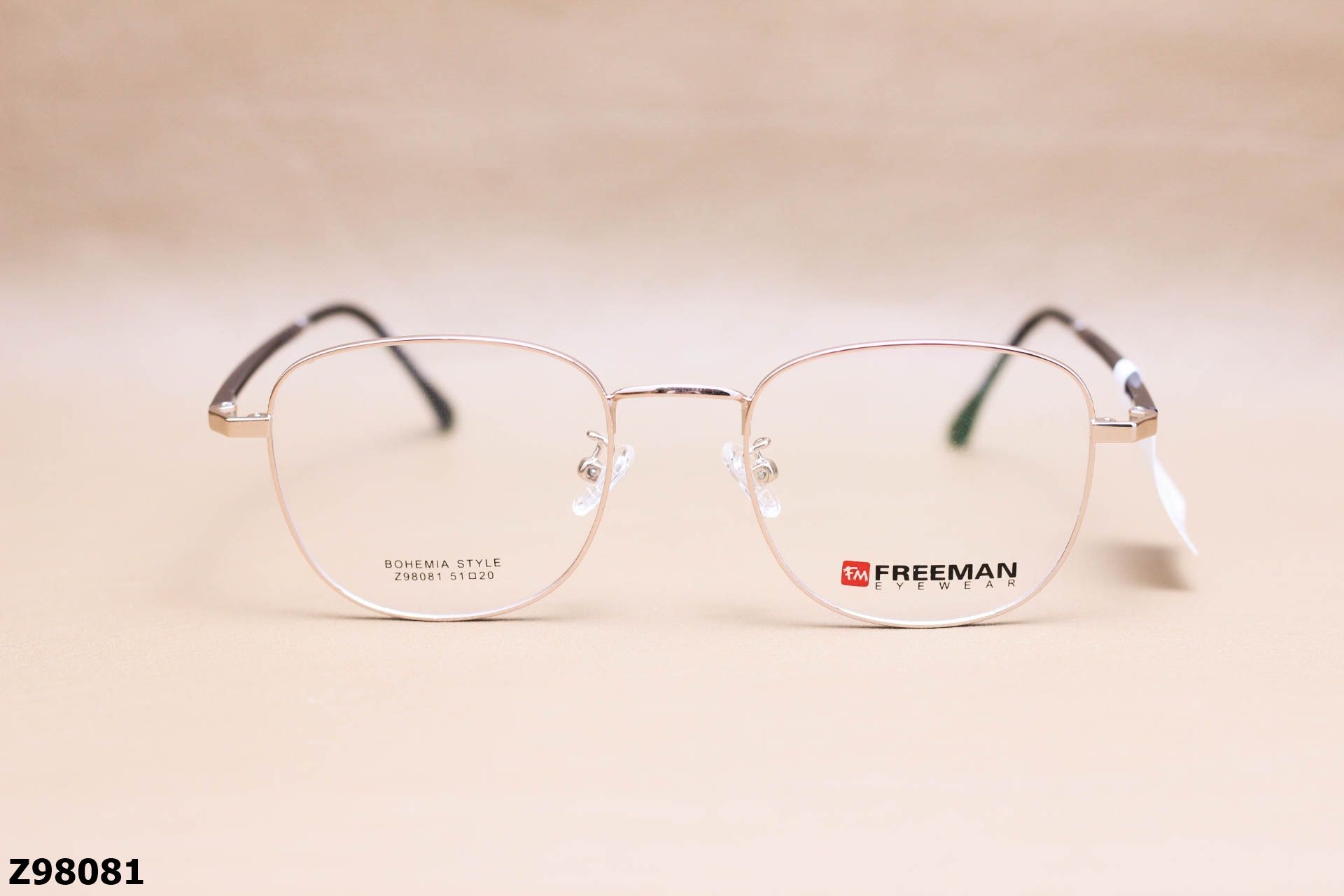 Gọng Kính Cận Chính Hãng FREEMAN Hợp Kim, Dáng Vuông Unisex - Z98081