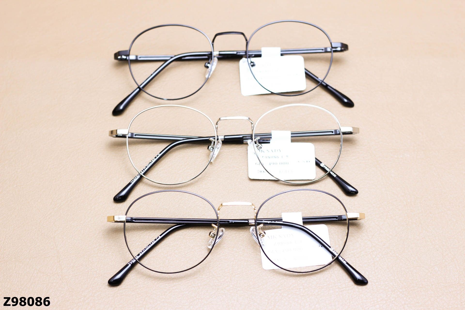 Gọng Kính Cận Chính Hãng FREEMAN Hợp Kim, Dáng Tròn Unisex - Z98086
