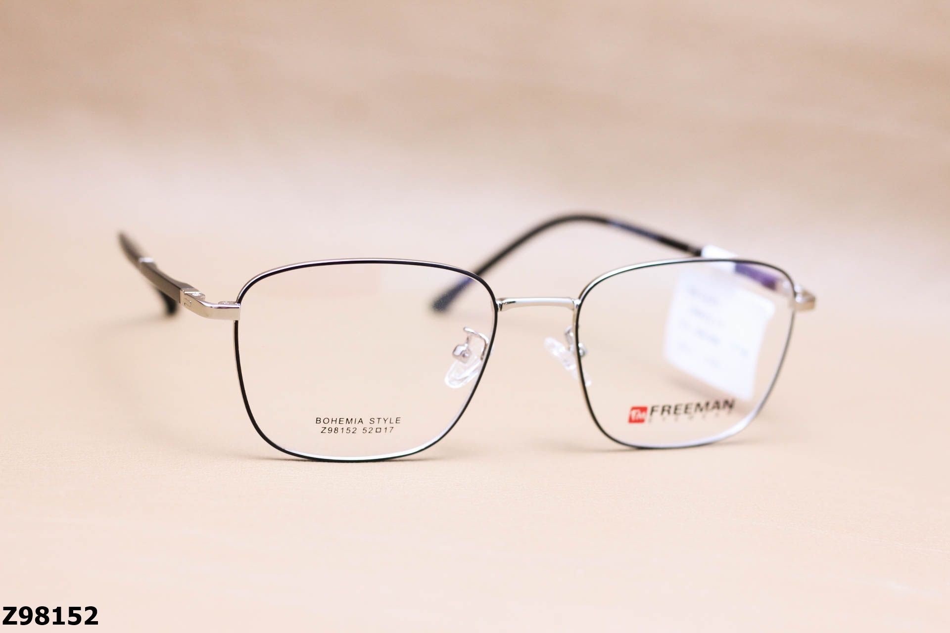 Gọng Kính Cận Chính Hãng FREEMAN Hợp Kim, Dáng Vuông Unisex - Z98152