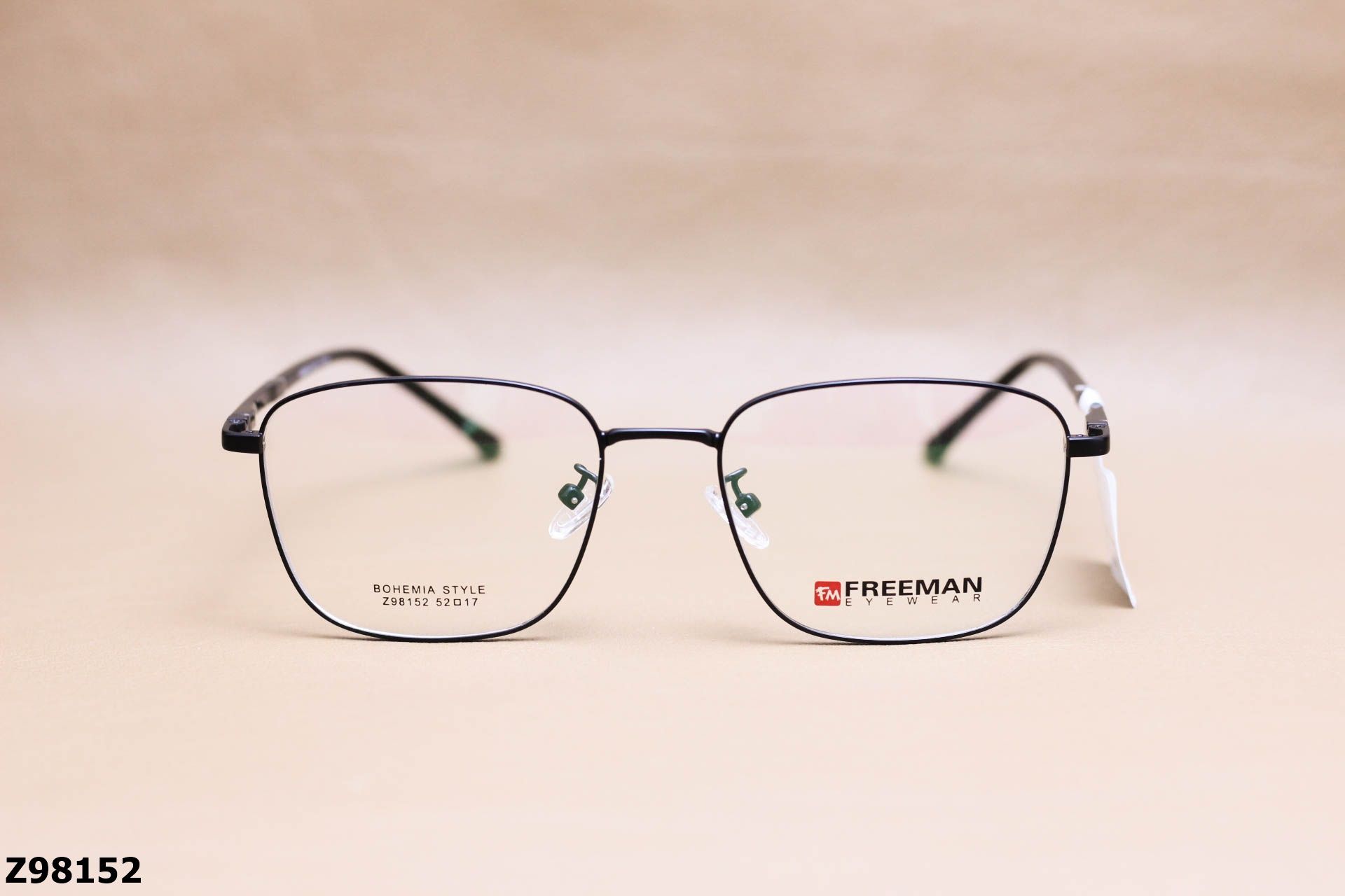 Gọng Kính Cận Chính Hãng FREEMAN Hợp Kim, Dáng Vuông Unisex - Z98152
