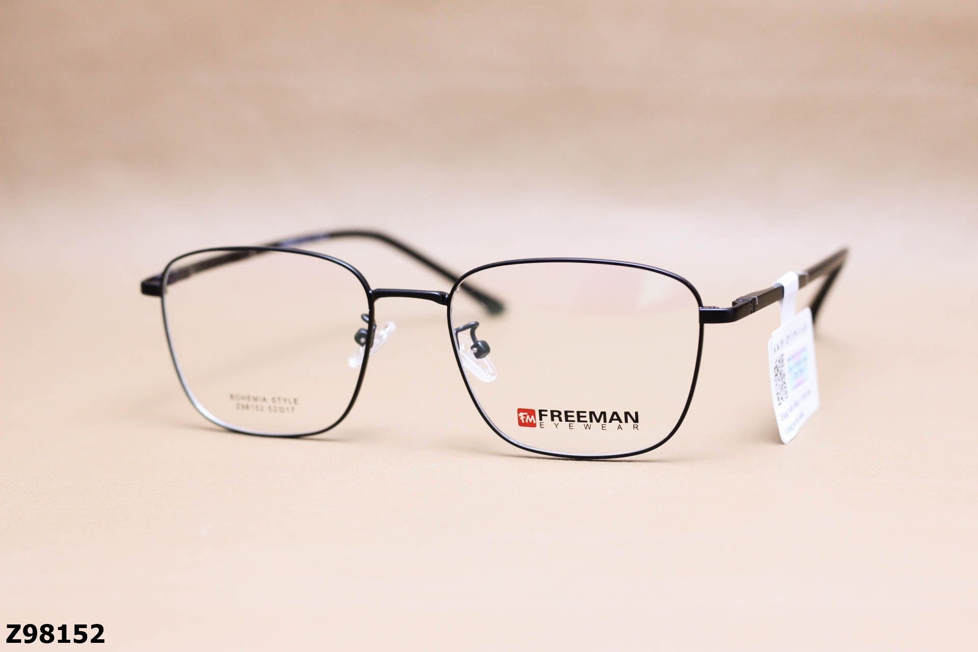 Gọng Kính Cận Chính Hãng FREEMAN Hợp Kim, Dáng Vuông Unisex - Z98152