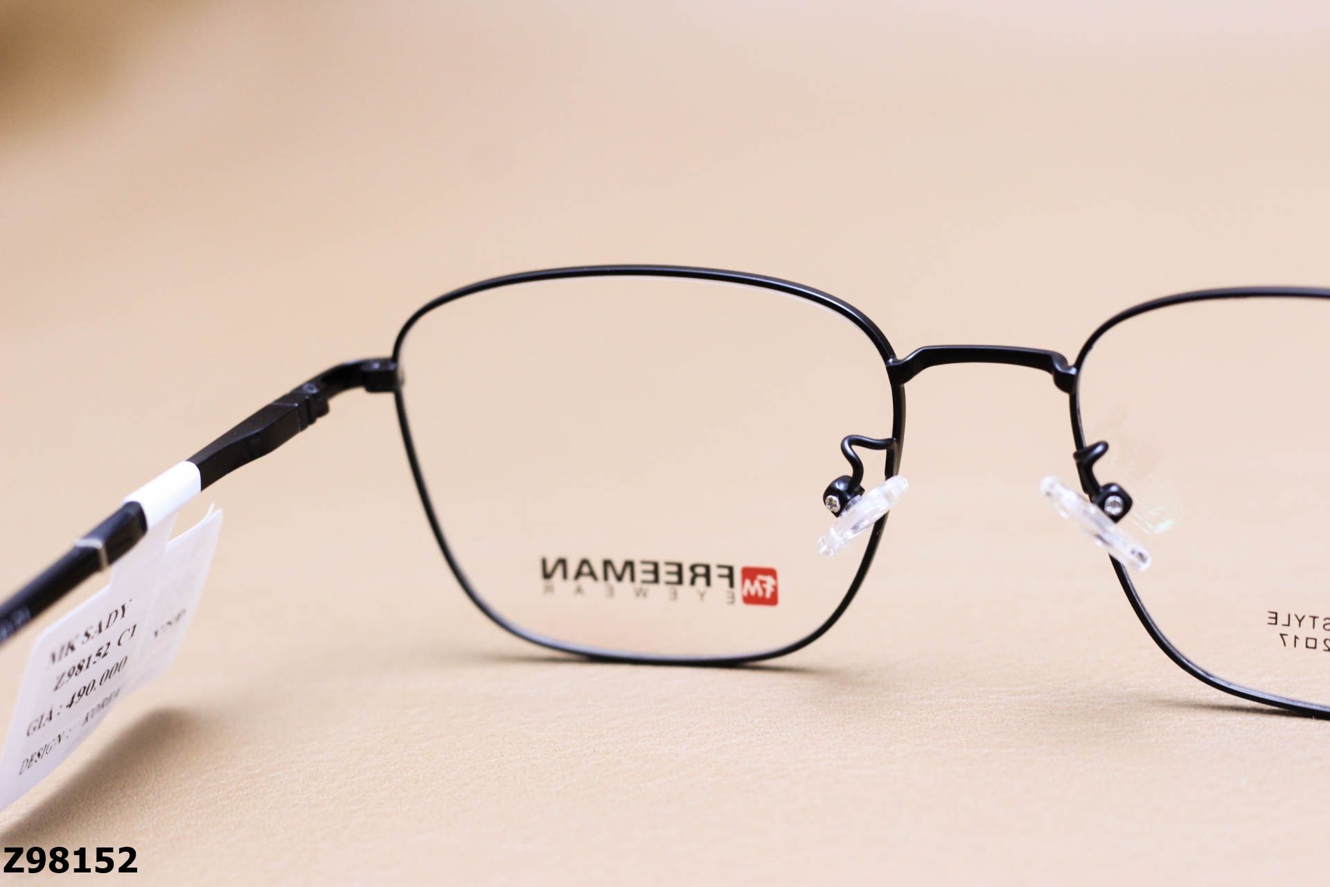 Gọng Kính Cận Chính Hãng FREEMAN Hợp Kim, Dáng Vuông Unisex - Z98152
