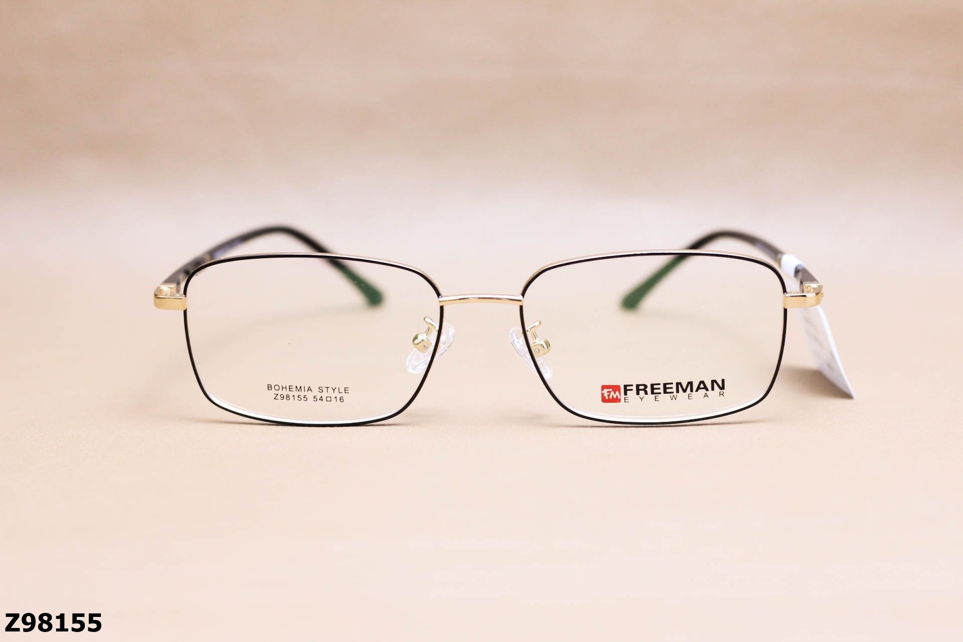 Gọng Kính Cận Chính Hãng FREEMAN Hợp Kim, Dáng Vuông Unisex - Z98155