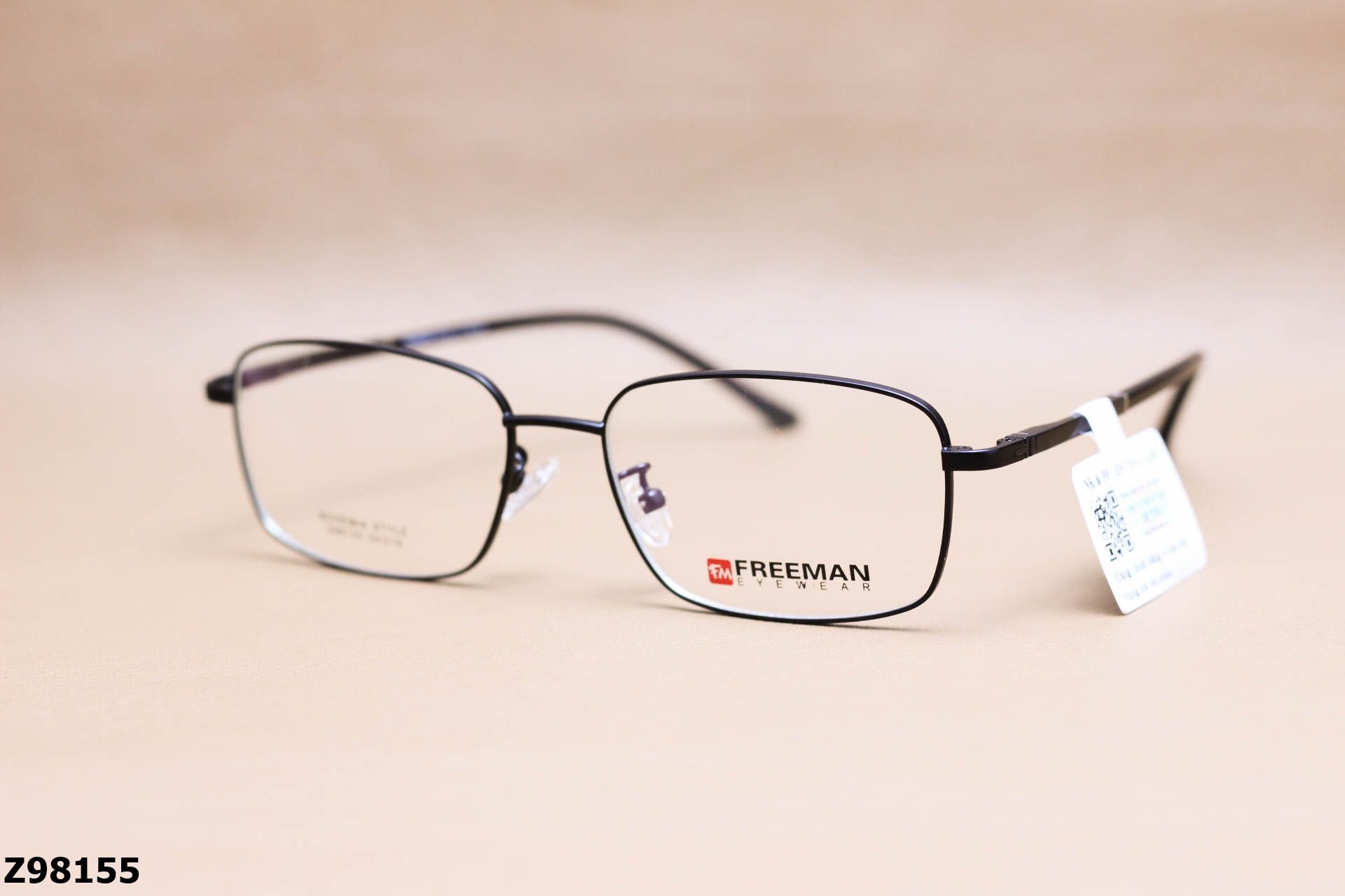 Gọng Kính Cận Chính Hãng FREEMAN Hợp Kim, Dáng Vuông Unisex - Z98155