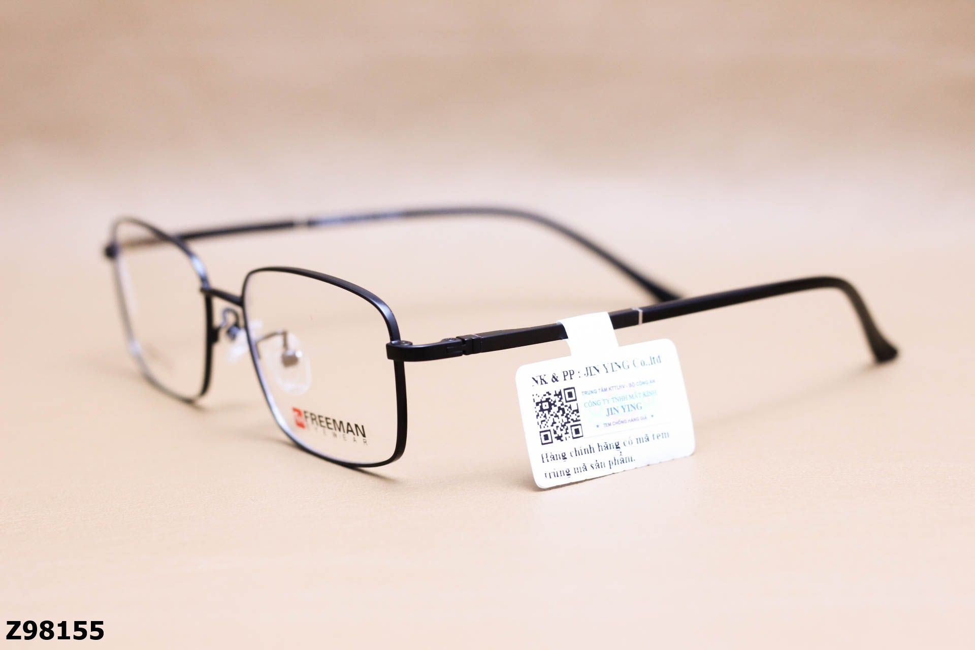 Gọng Kính Cận Chính Hãng FREEMAN Hợp Kim, Dáng Vuông Unisex - Z98155