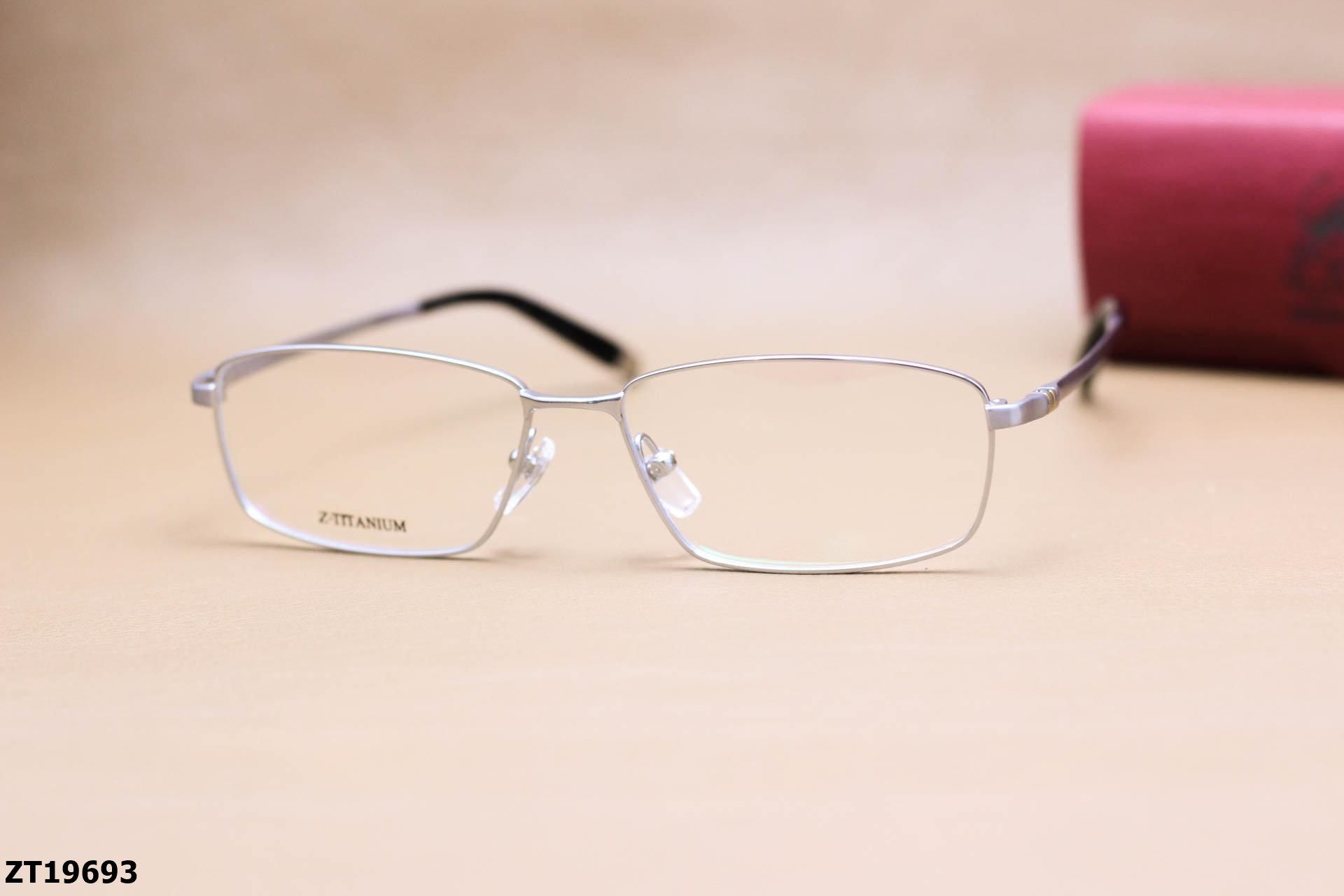 Gọng Kính Cận Dáng Vuông Thời Trang Nam, Chất Liệu Titanium Cao Cấp Siêu Bền - ZT19693