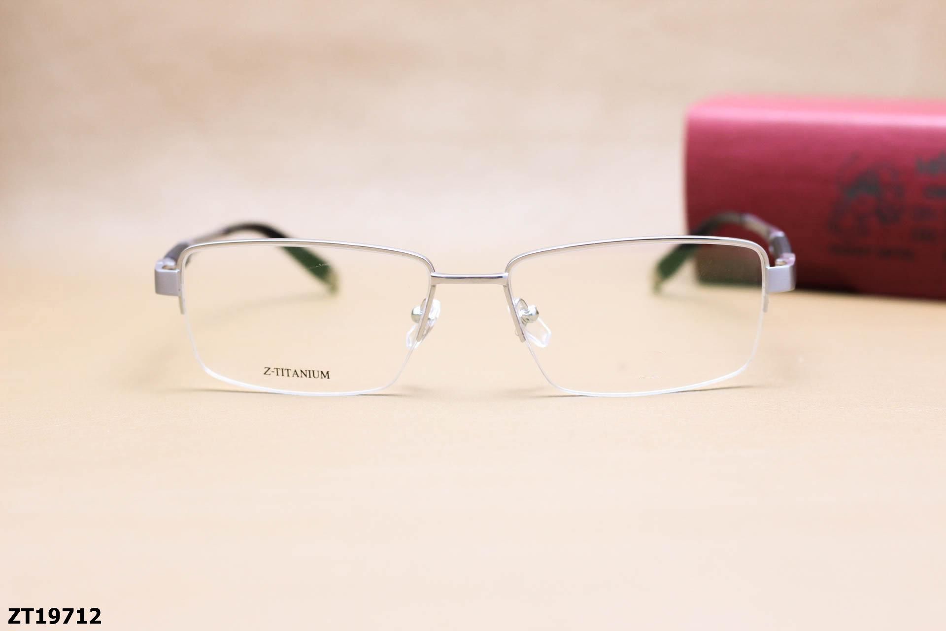 Gọng Kính Cận Vuông Nửa Viền Thời Trang Nam Chất Liệu Titanium Cao Cấp Siêu Bền - ZT19712