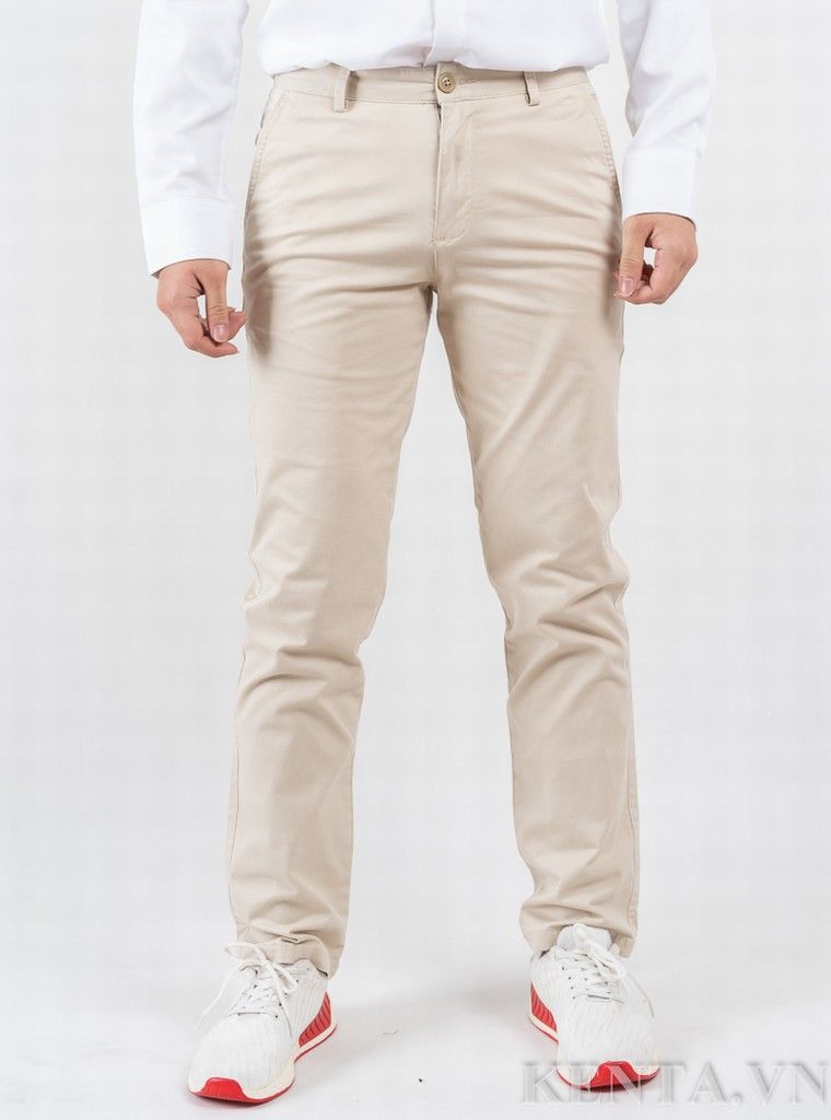 Quần Kaki Nam Trắng Kem QKK0005