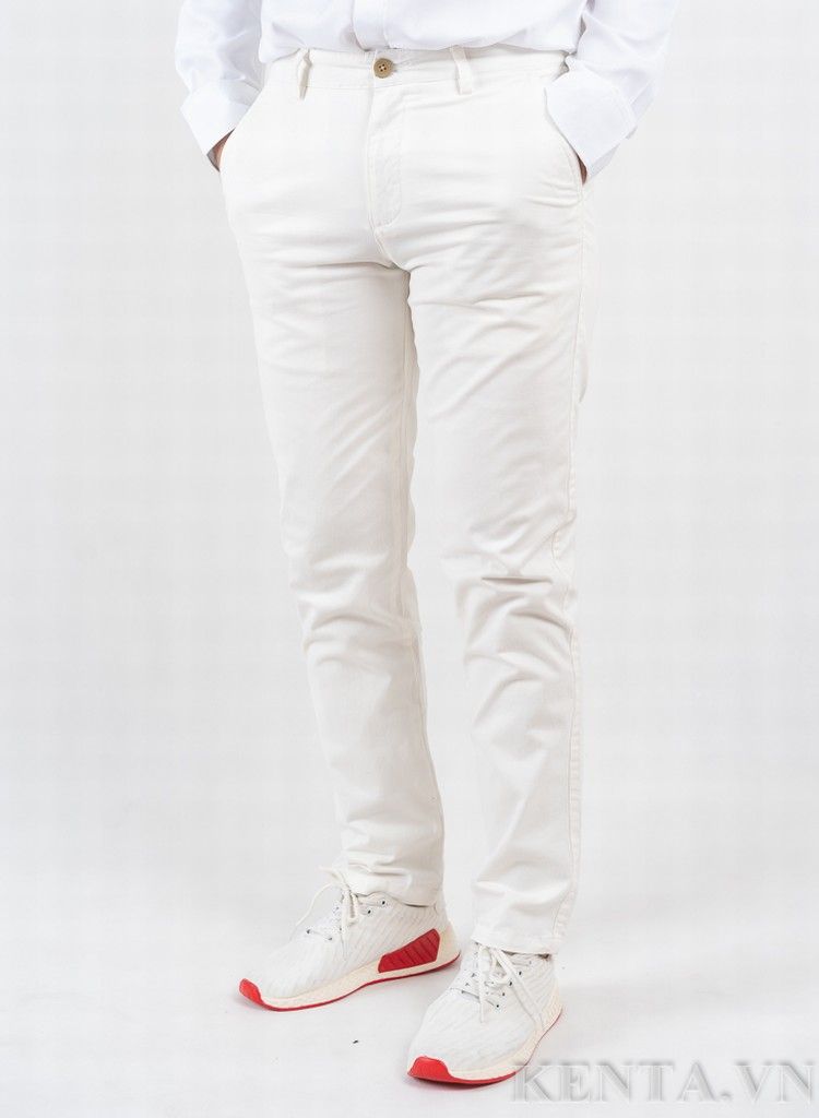 Quần Kaki Nam Trắng QKK0006