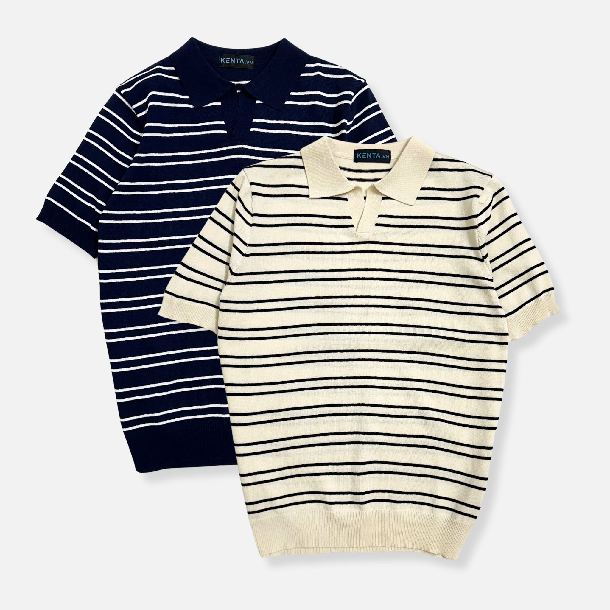 Áo Thun Polo Dệt Kim Sọc ATP0047
