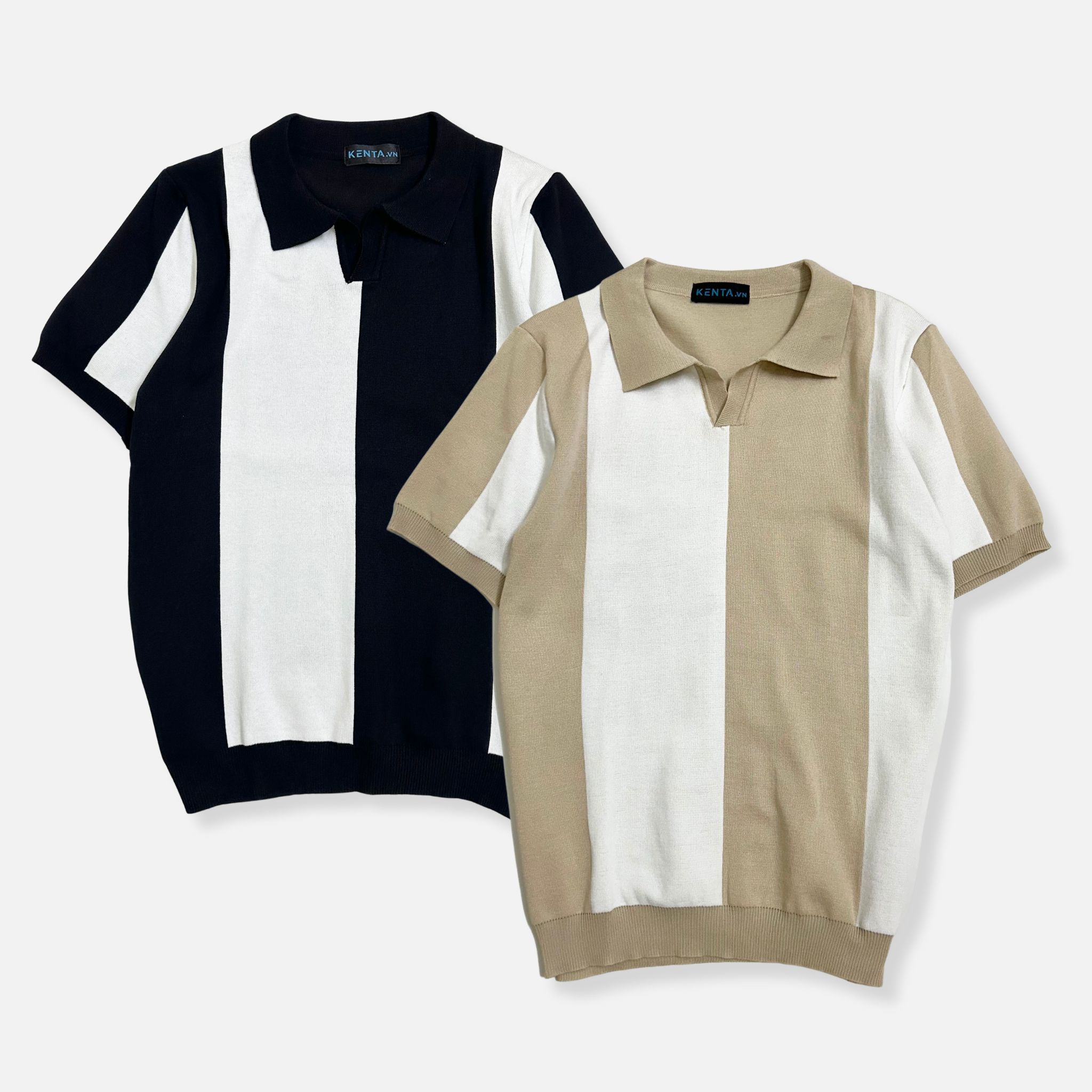 Áo Thun Polo Dệt Kim Phối ATP0048