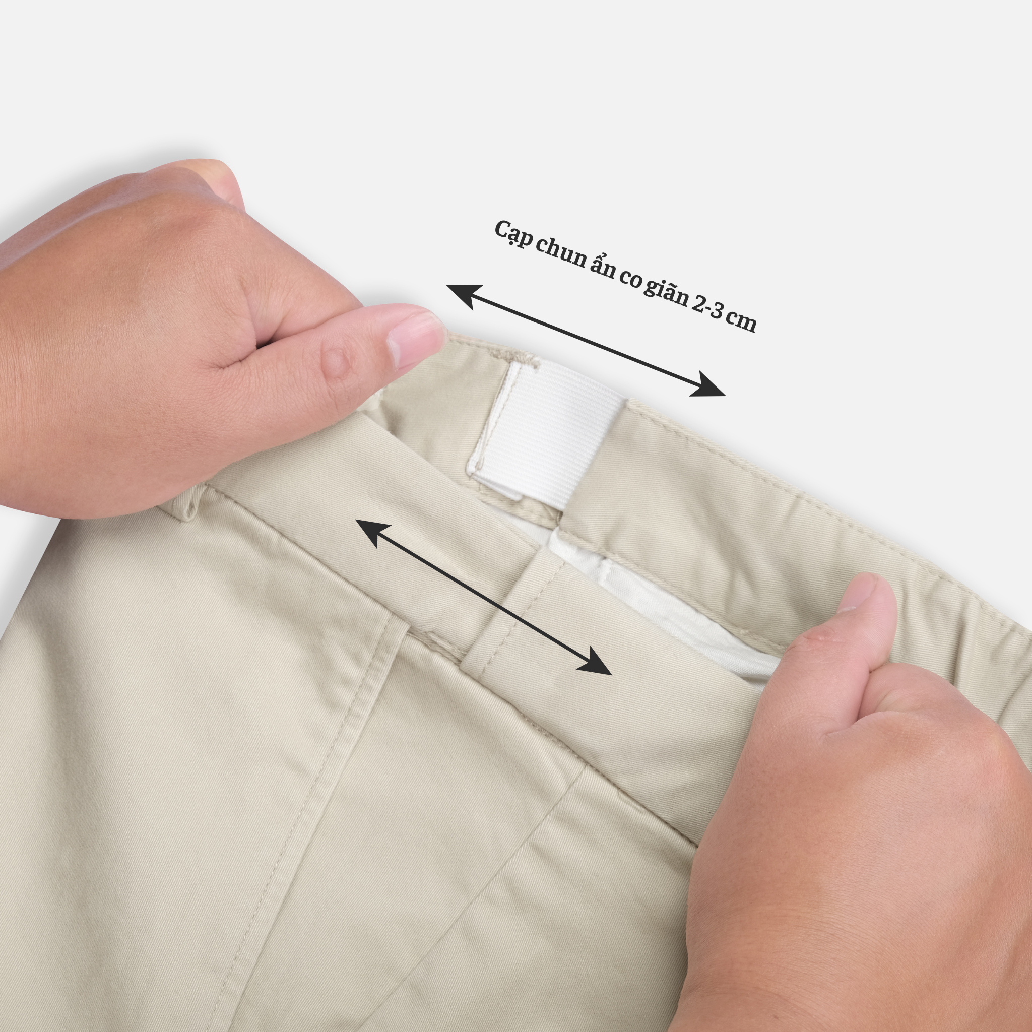 Quần Kaki Cạp Chun Ẩn Co Giãn QKK0053
