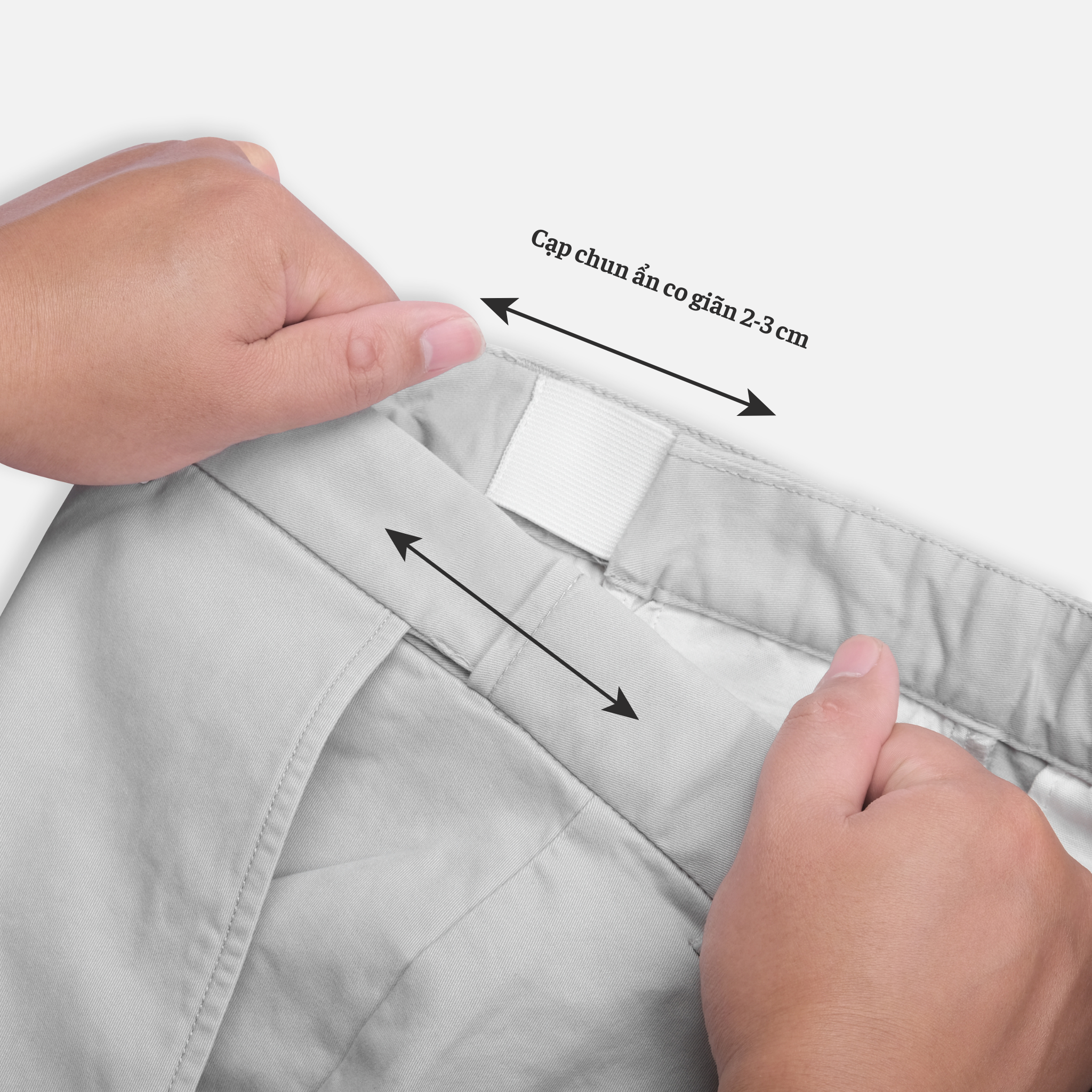 Quần Kaki Cạp Chun Ẩn Co Giãn QKK0053