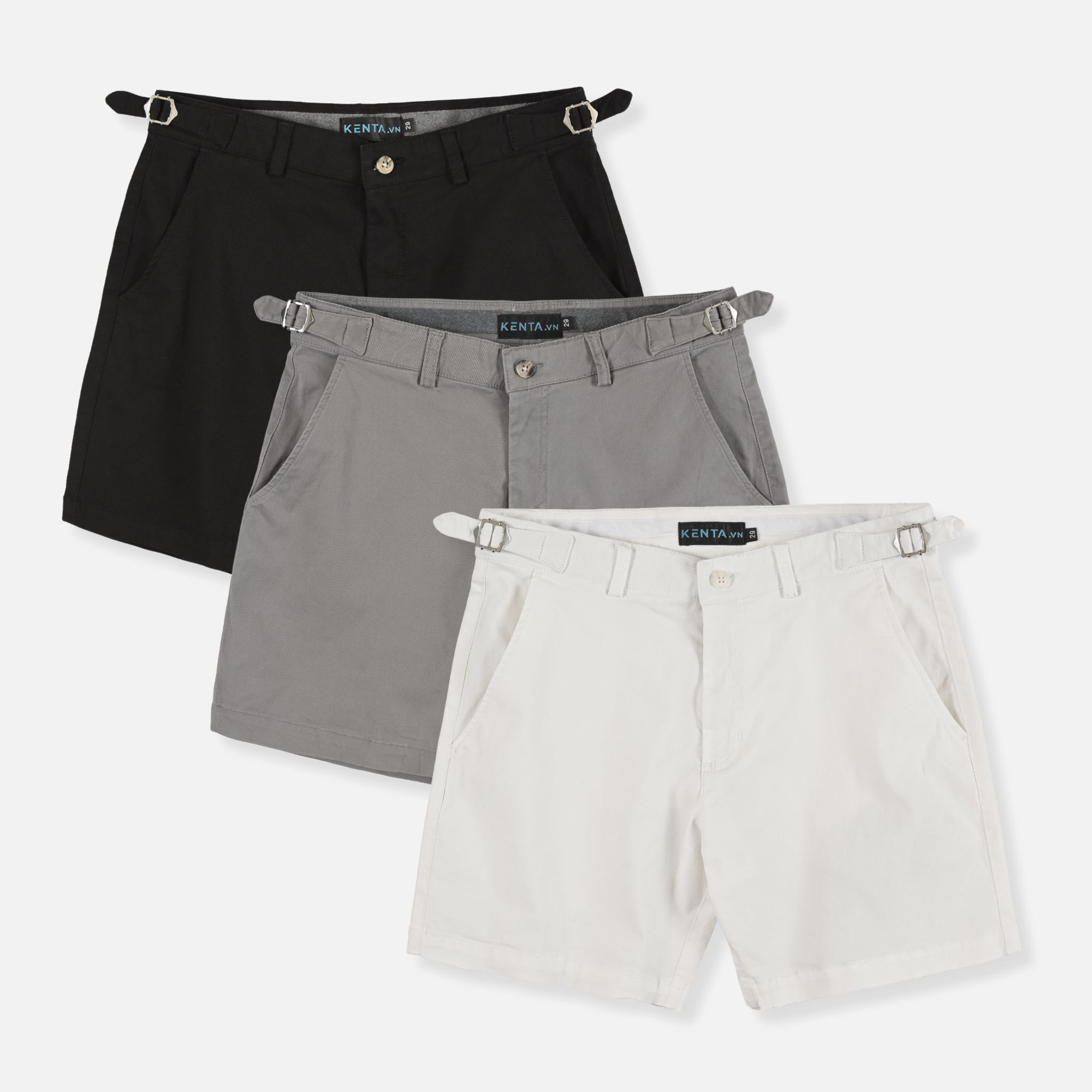 Quần Short Kaki Side Tab Khóa Gài QSK0068