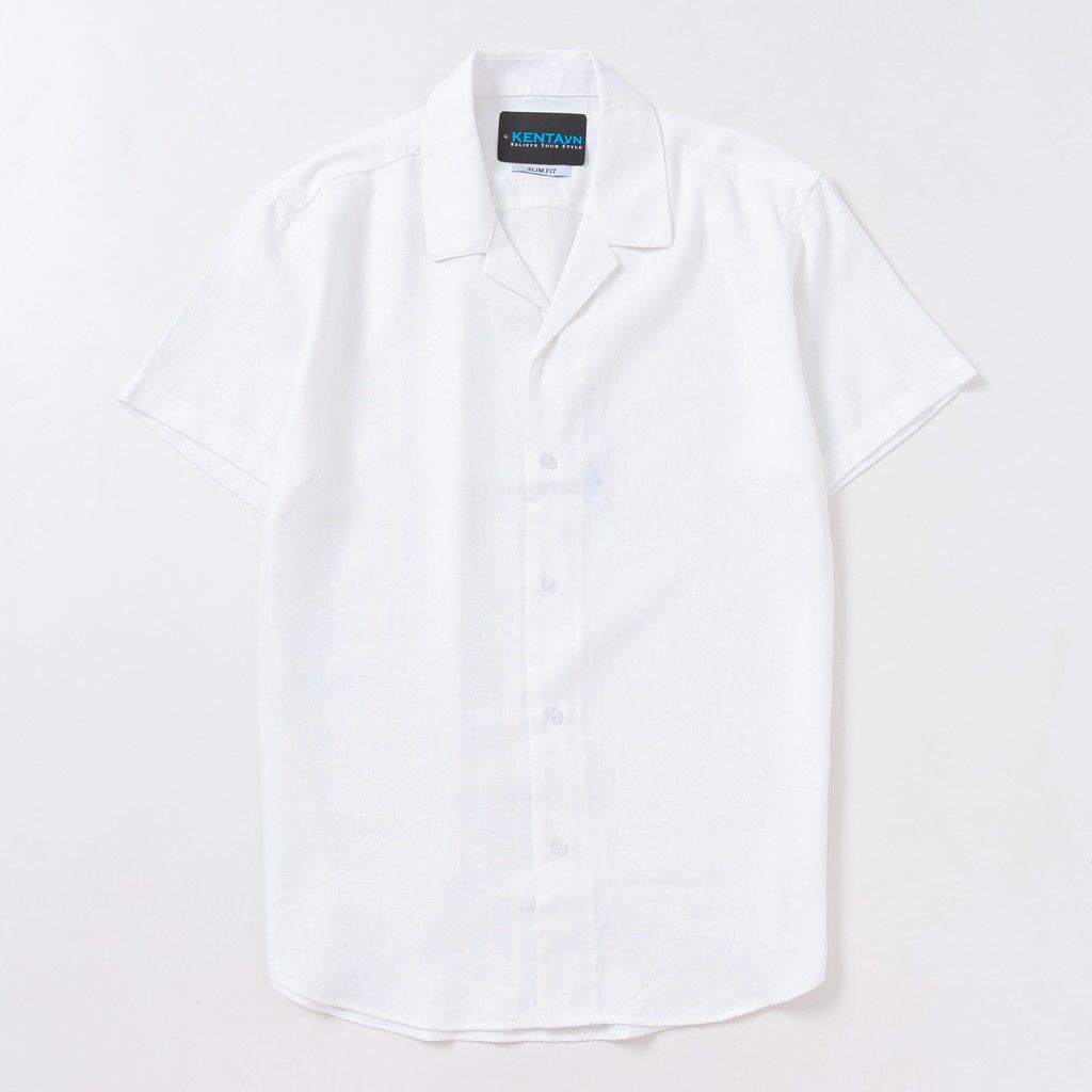 Sơ Mi Tay Ngắn Cổ Vest SMN0077