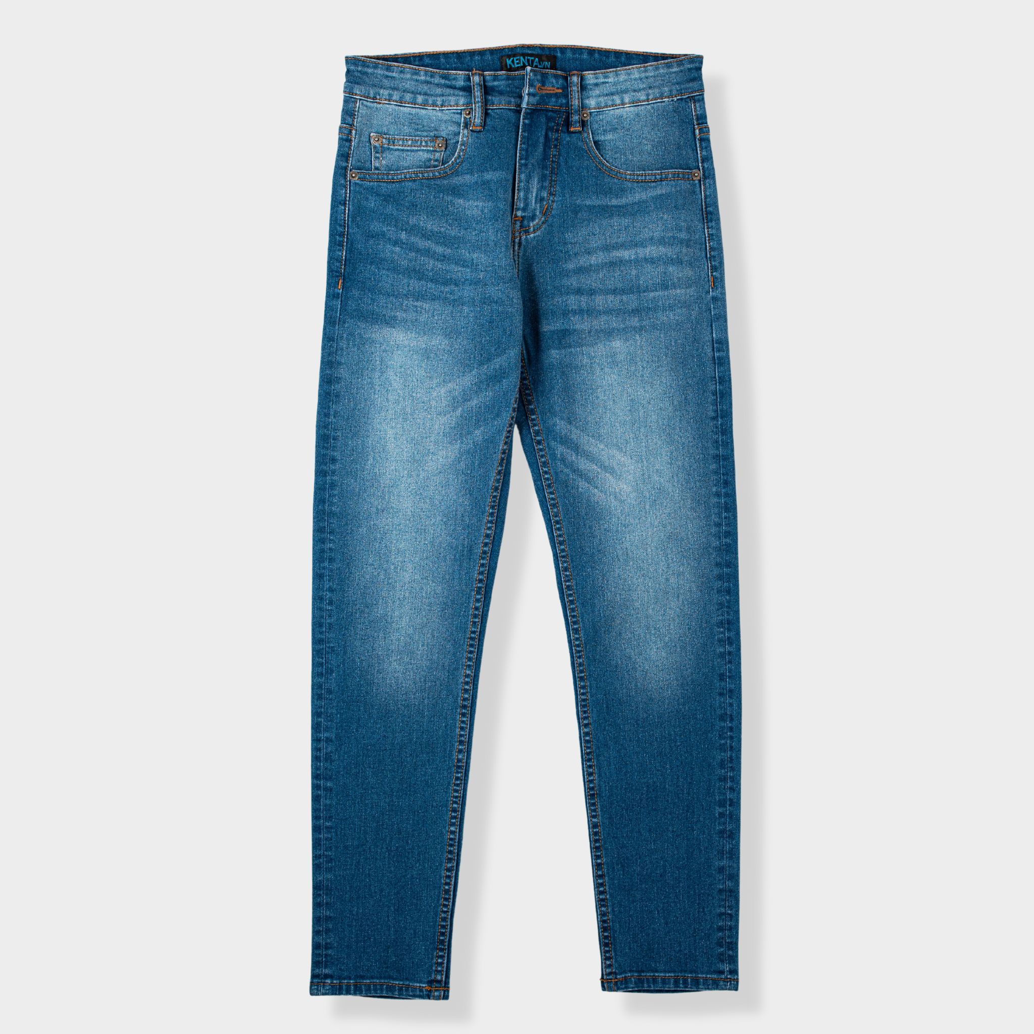 Quần Jean nam xanh nhạt slimfit cơ bản QJD0054