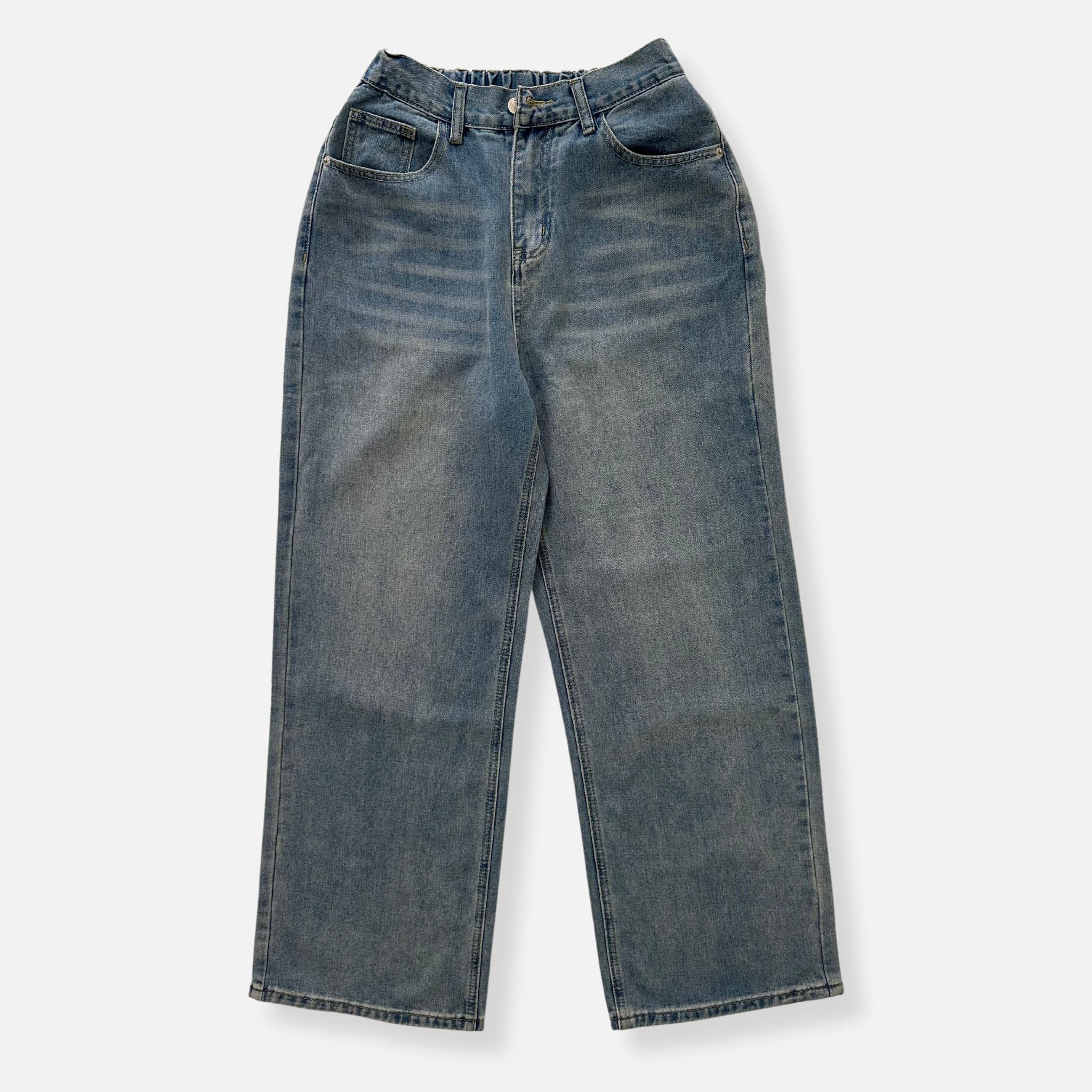 Quần Jeans Form Rộng, Lưng Thun QJD0075