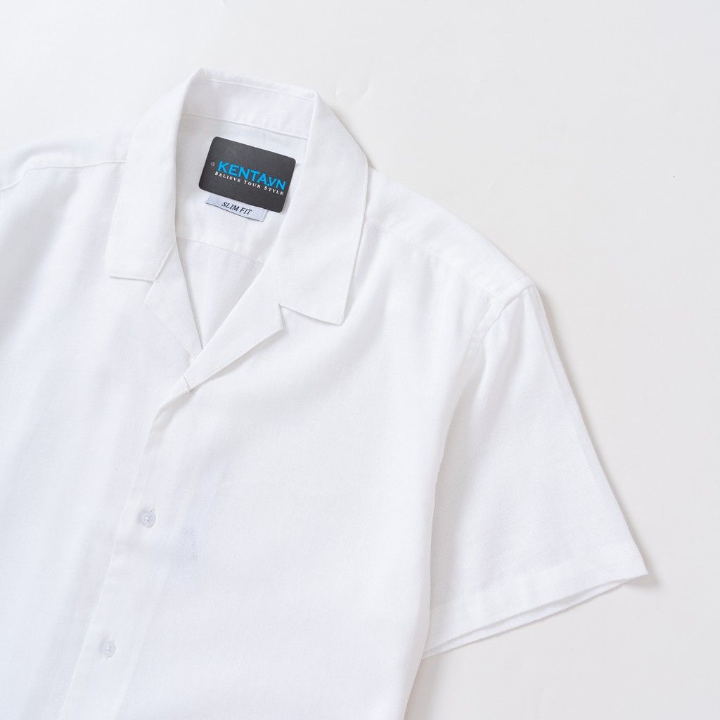 Sơ Mi Tay Ngắn Cổ Vest SMN0077