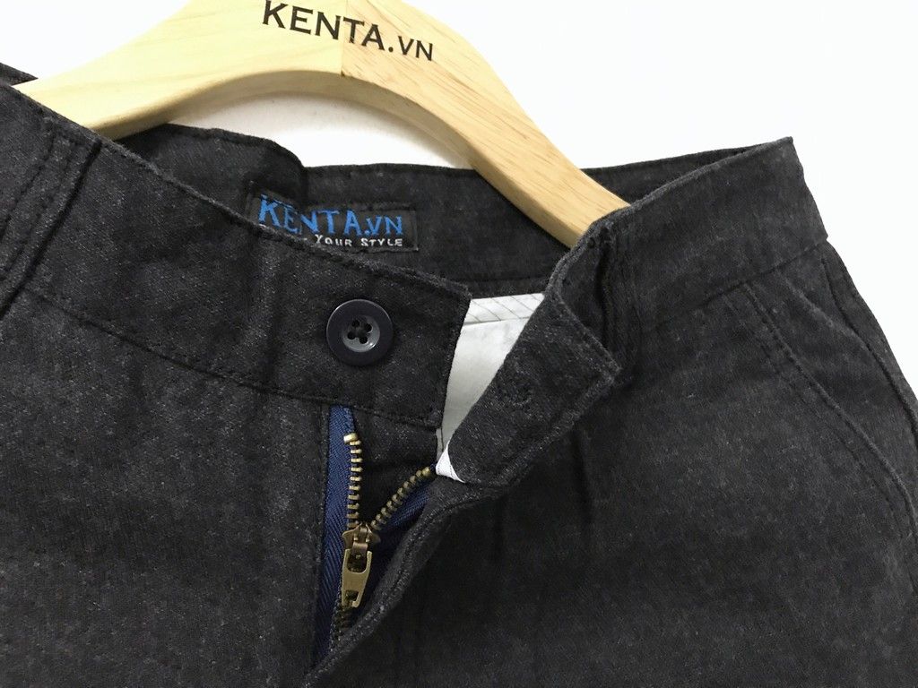 Quần Short Kaki Đen Wash QSK0004