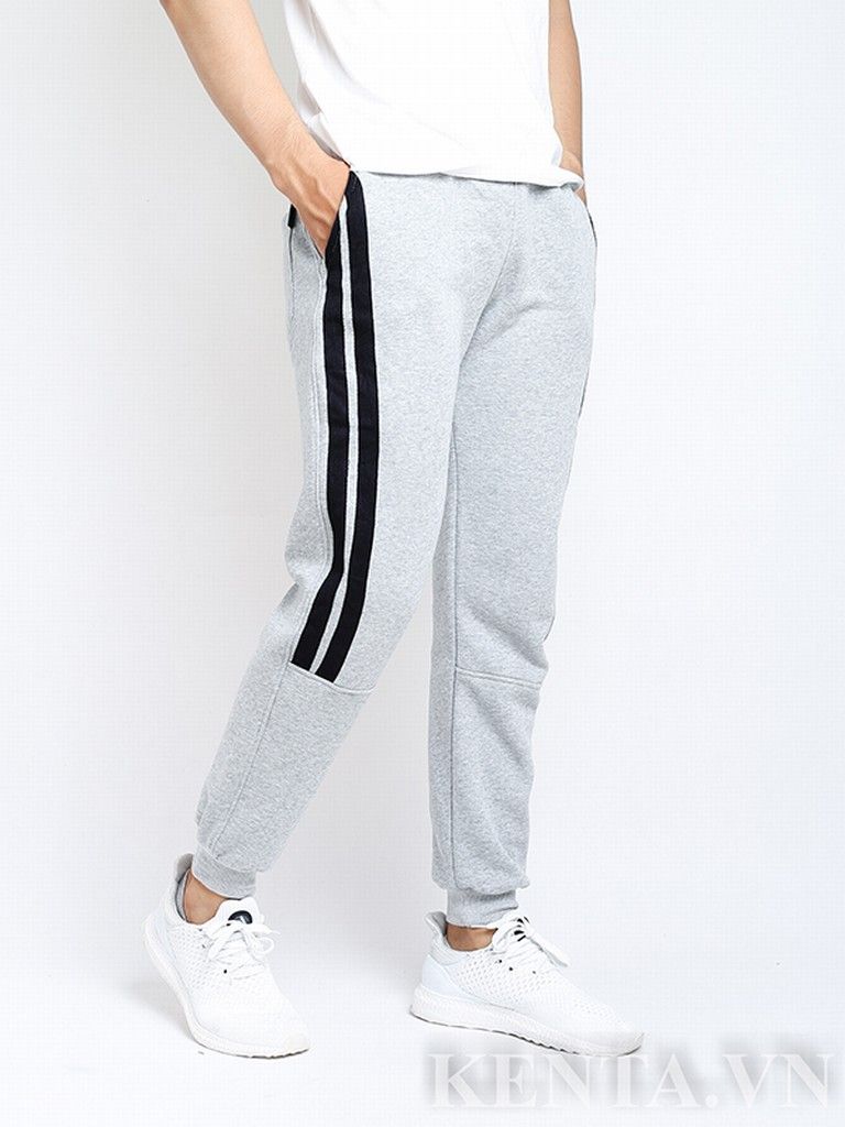Quần Jogger Thun 2 Sọc Gãy QTD0005