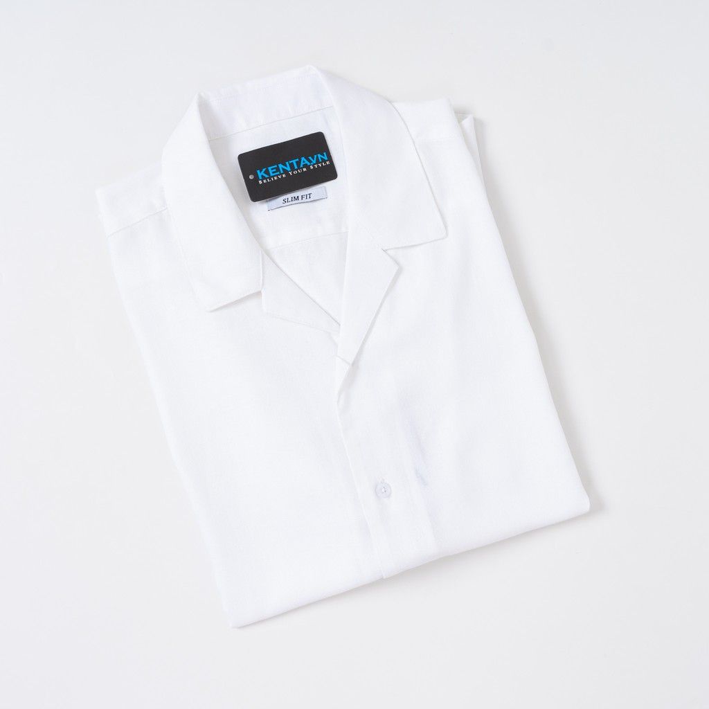 Sơ Mi Tay Ngắn Cổ Vest SMN0077